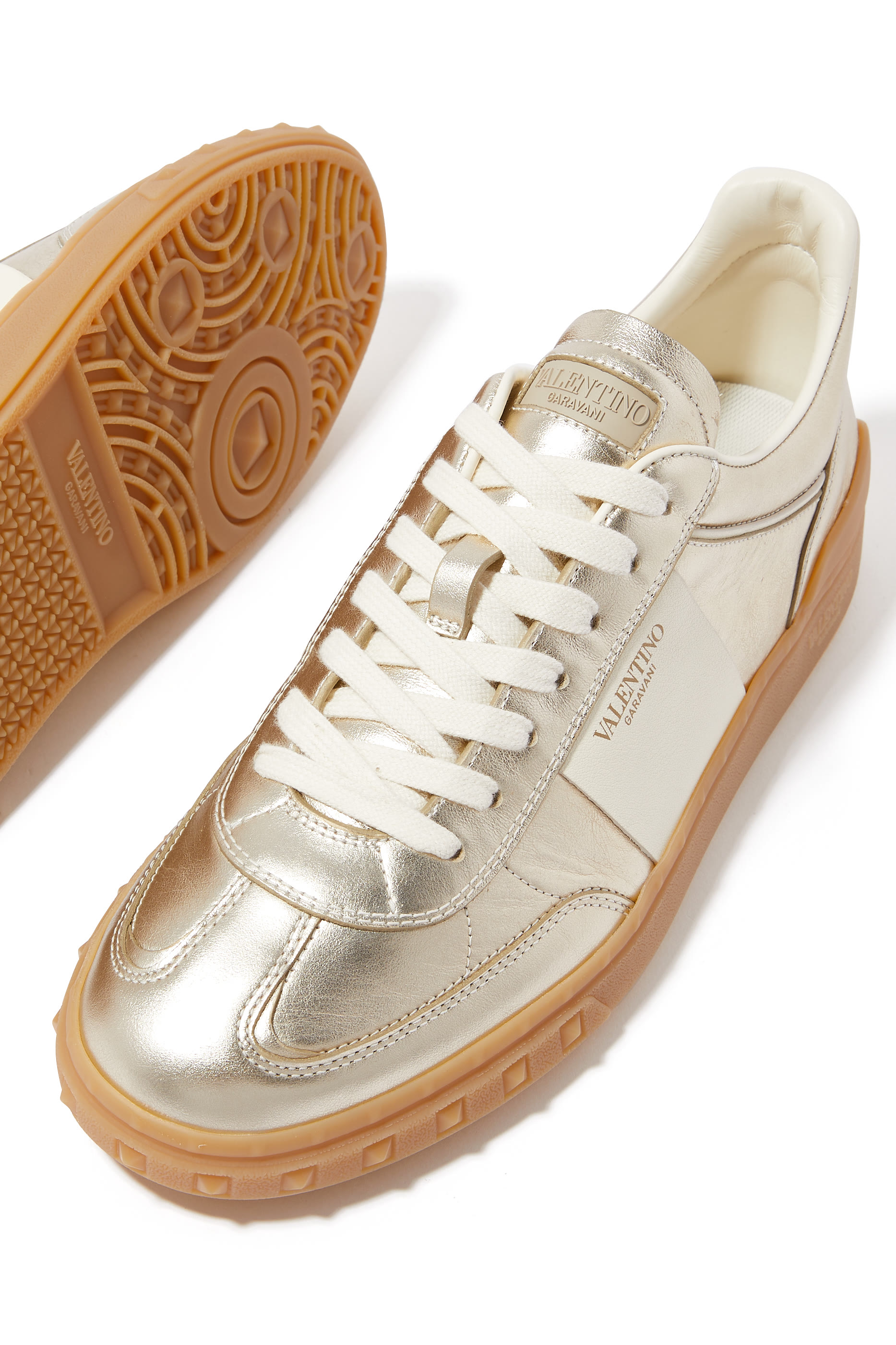 Upvillage Metallic Leather Sneakers