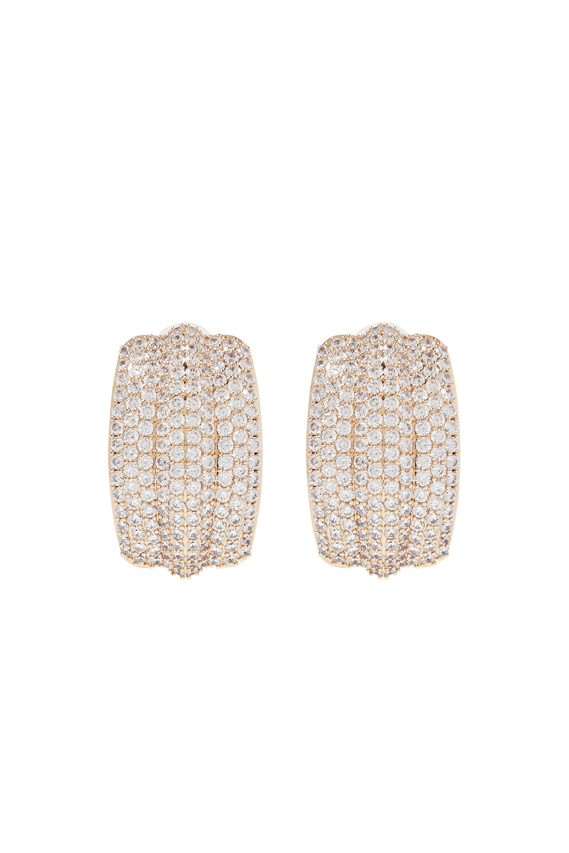 Crystal Ridged Earrings