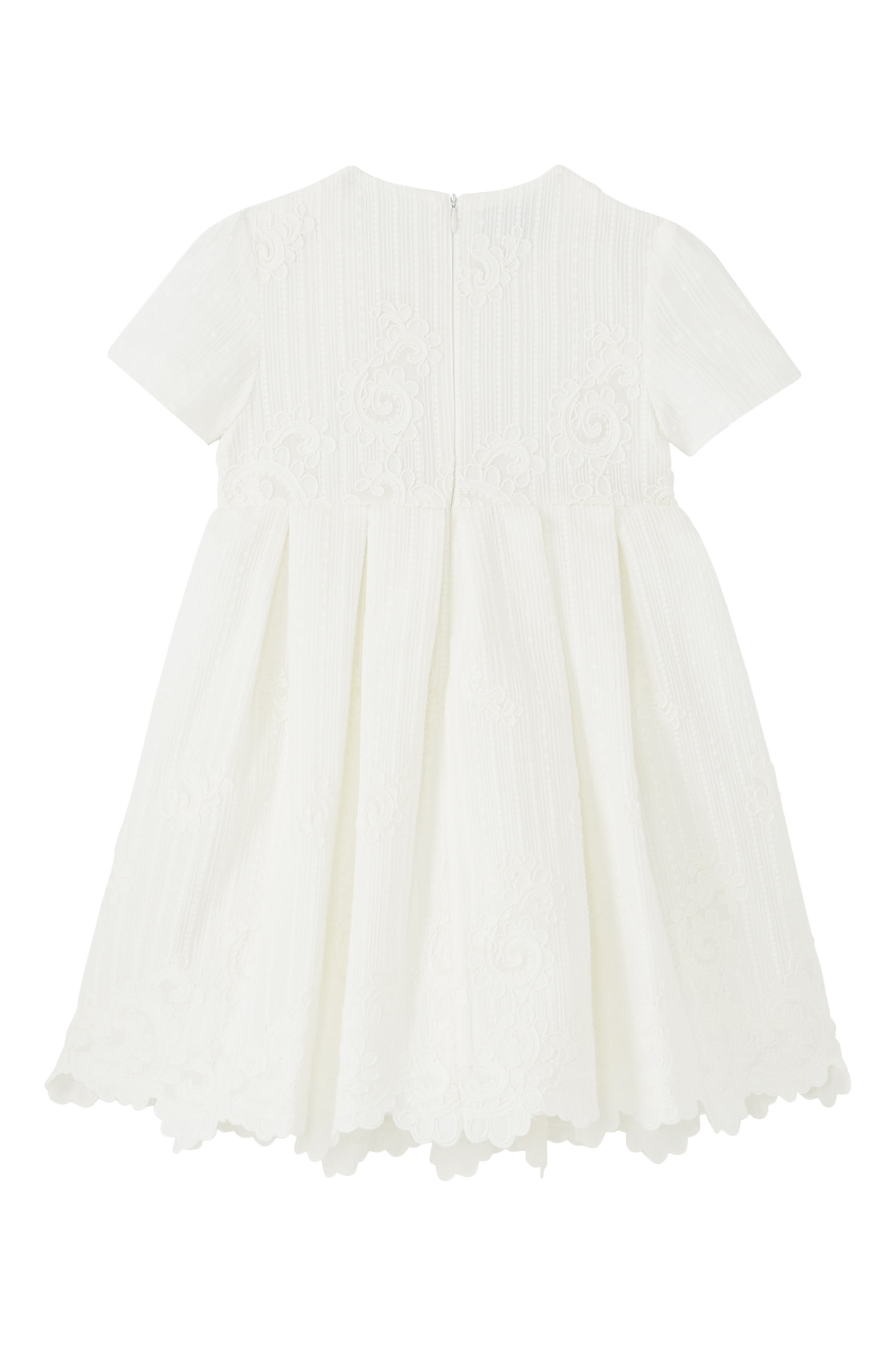Kids Short Sleeve Lace Dress