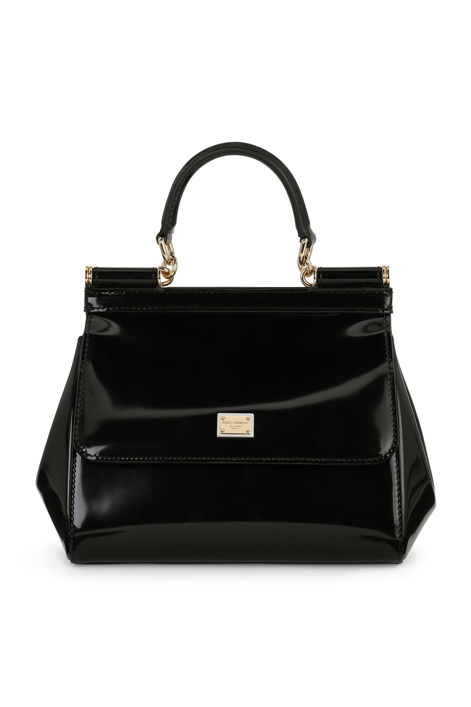 Medium Polished Calfskin Sicily Handbag
