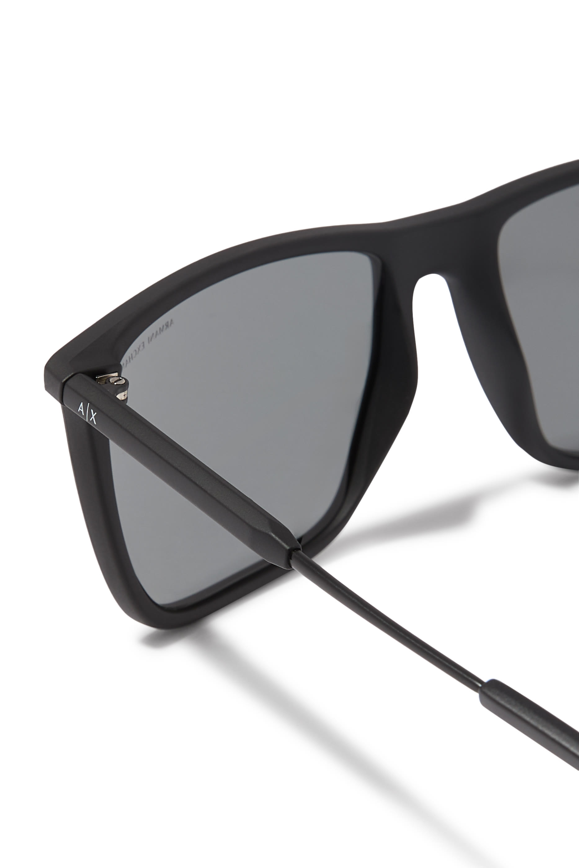 Bolt Detail Square Sunglasses