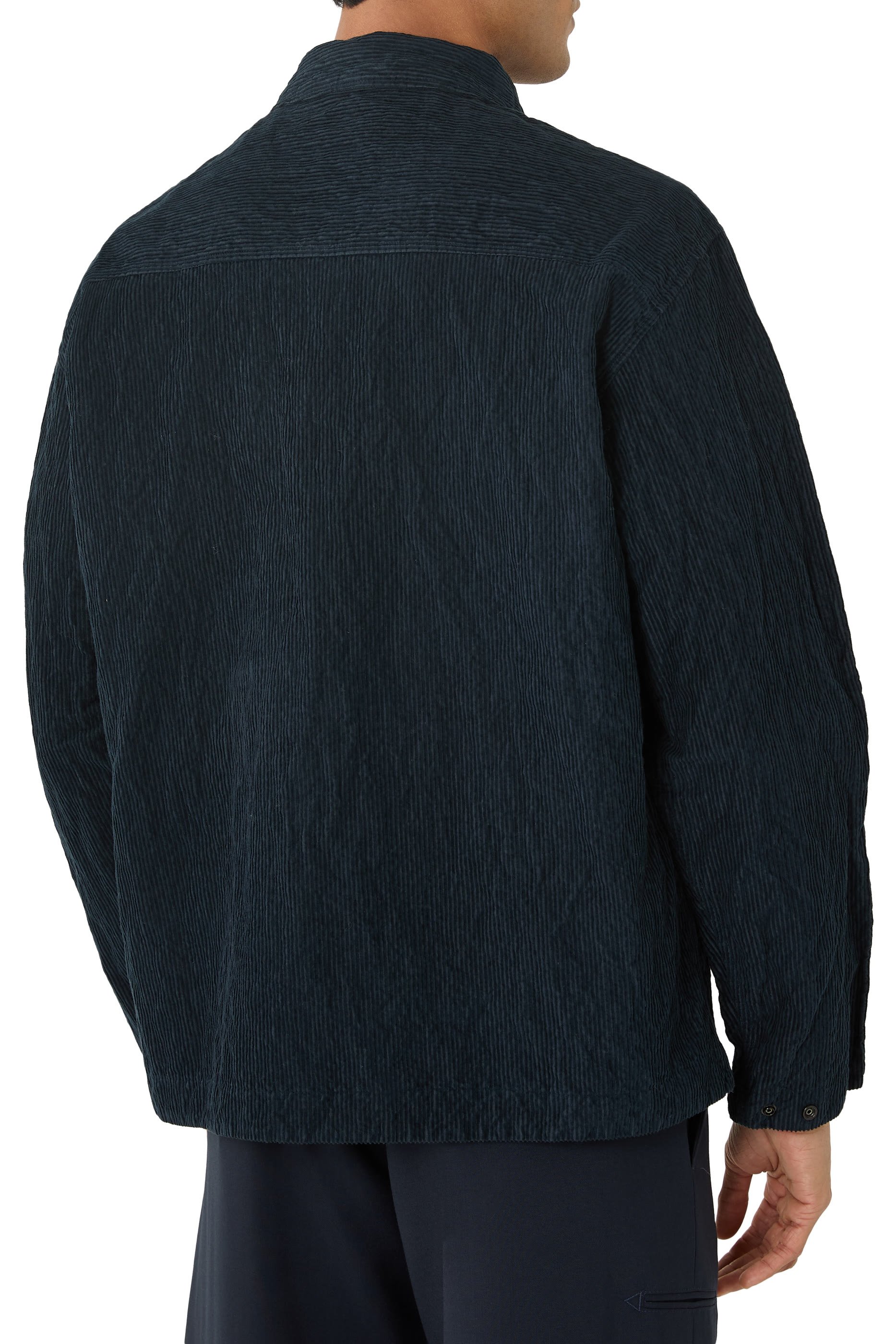 Wrinkled Corduroy Overshirt
