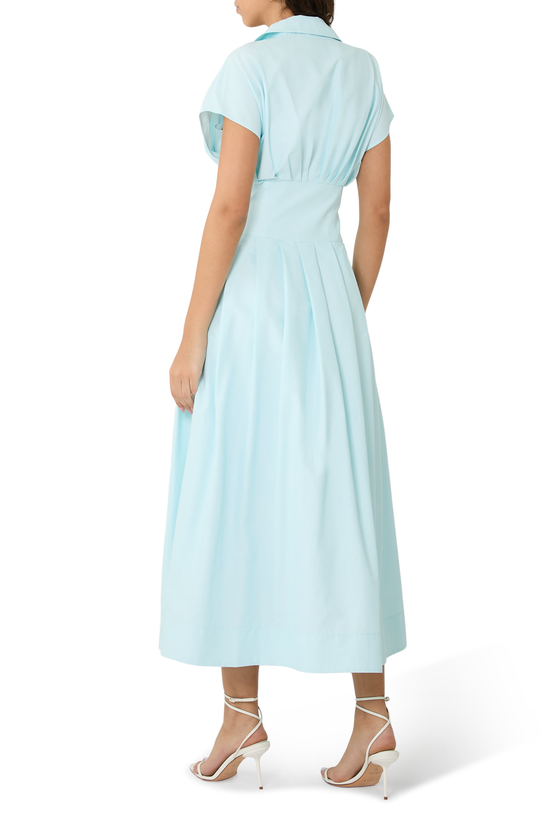 Farlow Cotton Faille Midi Dress 