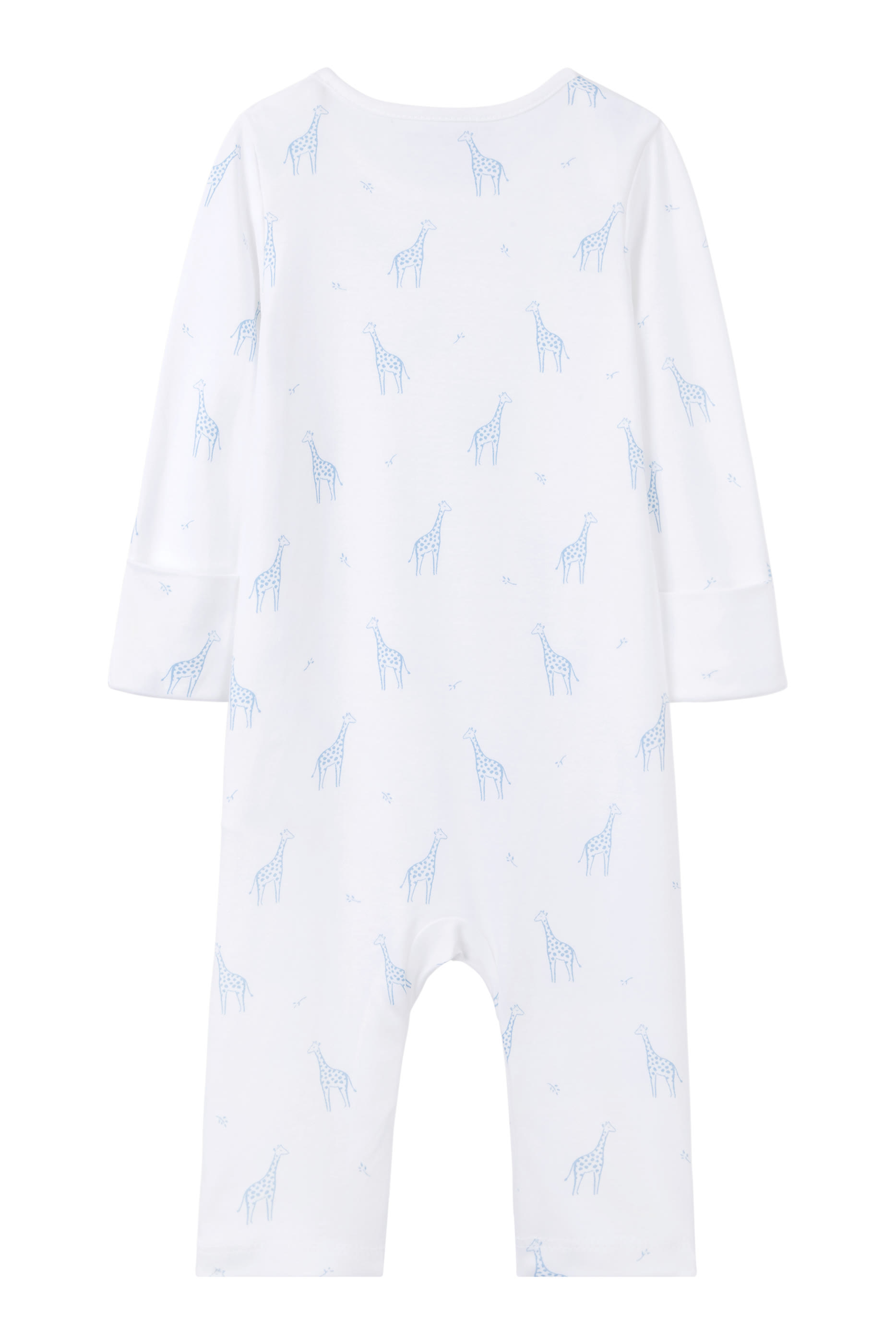 Kids Giraffe Print Organic Cotton Sleepsuit