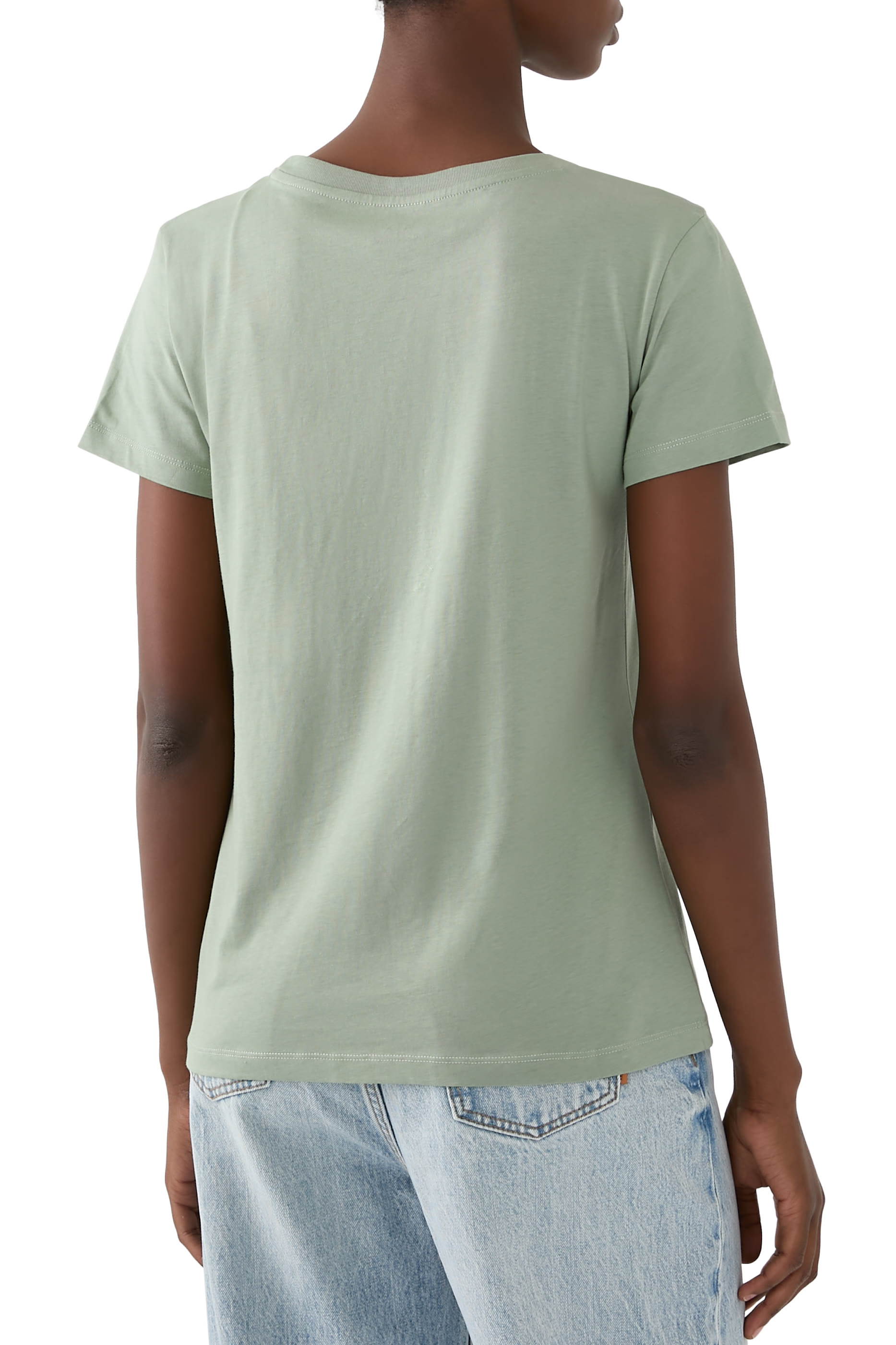 Grid AX Lettering Jersey T-Shirt