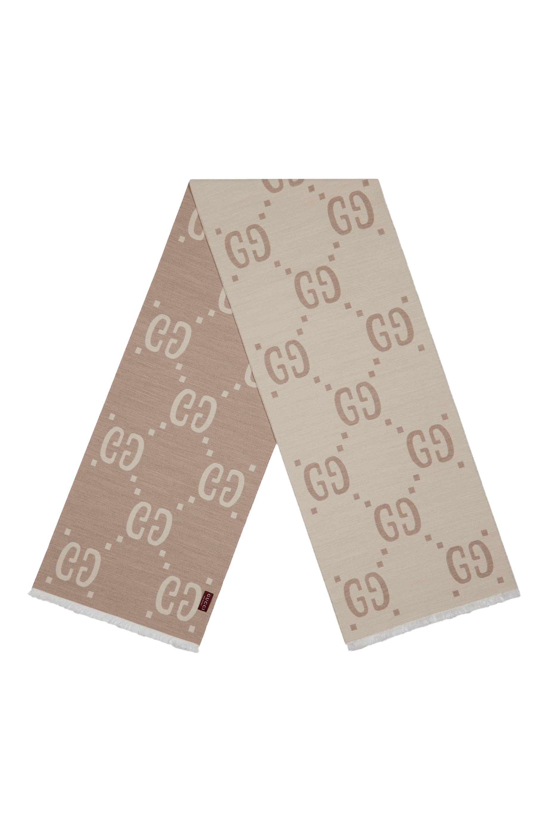 GG Jacquard Wool Silk Scarf