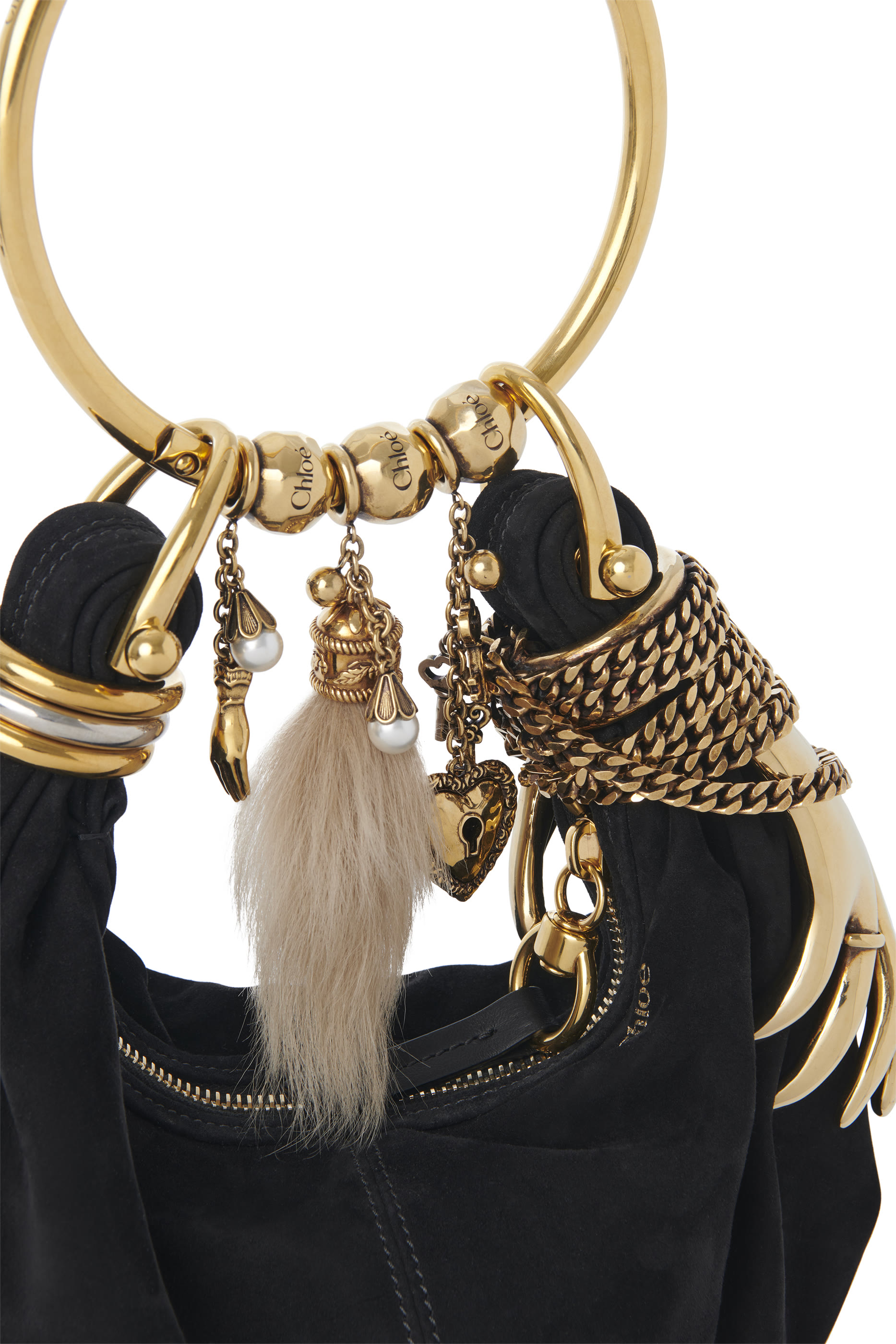 Mini Bracelet Leather Hobo Bag