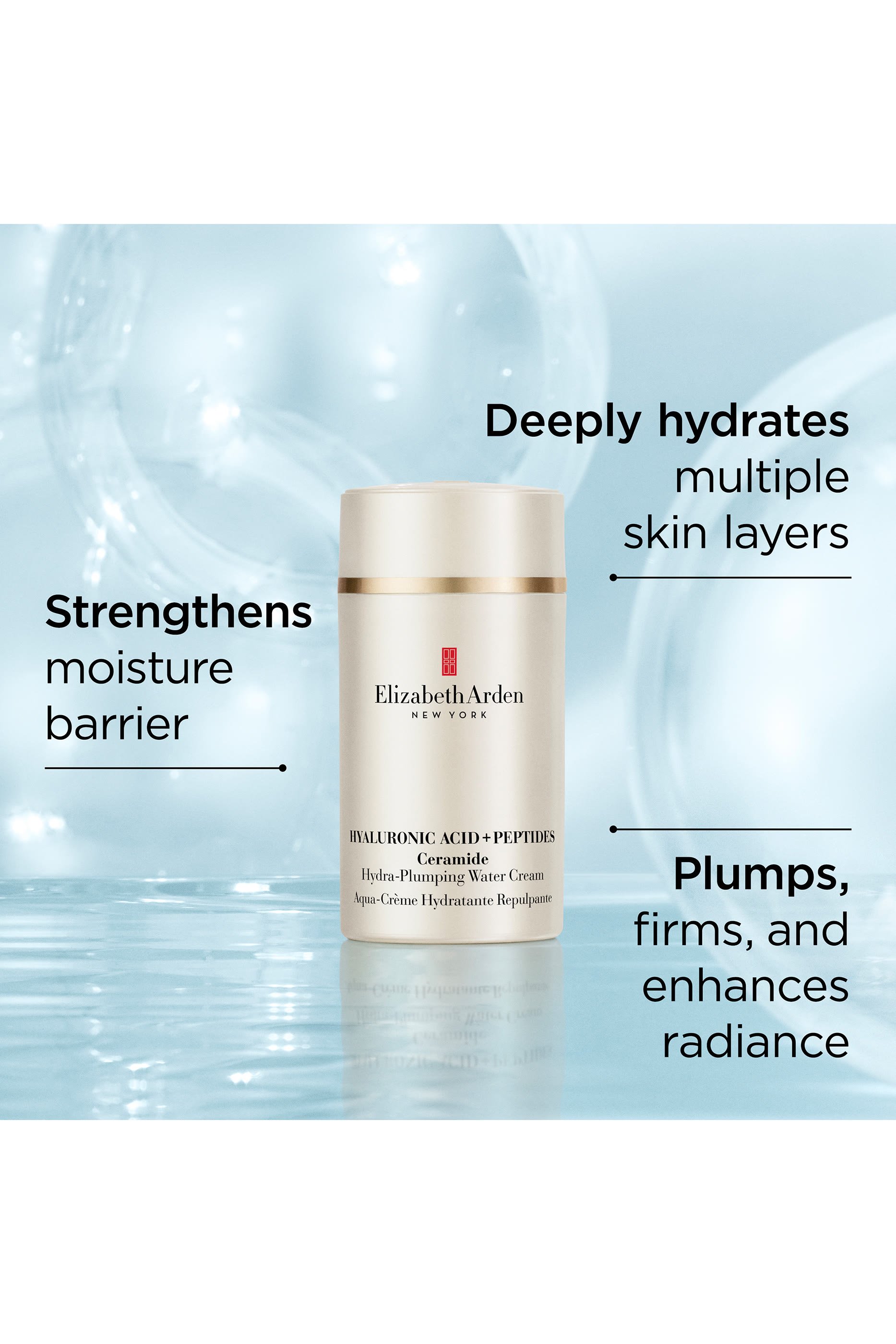 Hyaluronic Acid + Peptides Ceramide Hydra-Plumping Water Cream