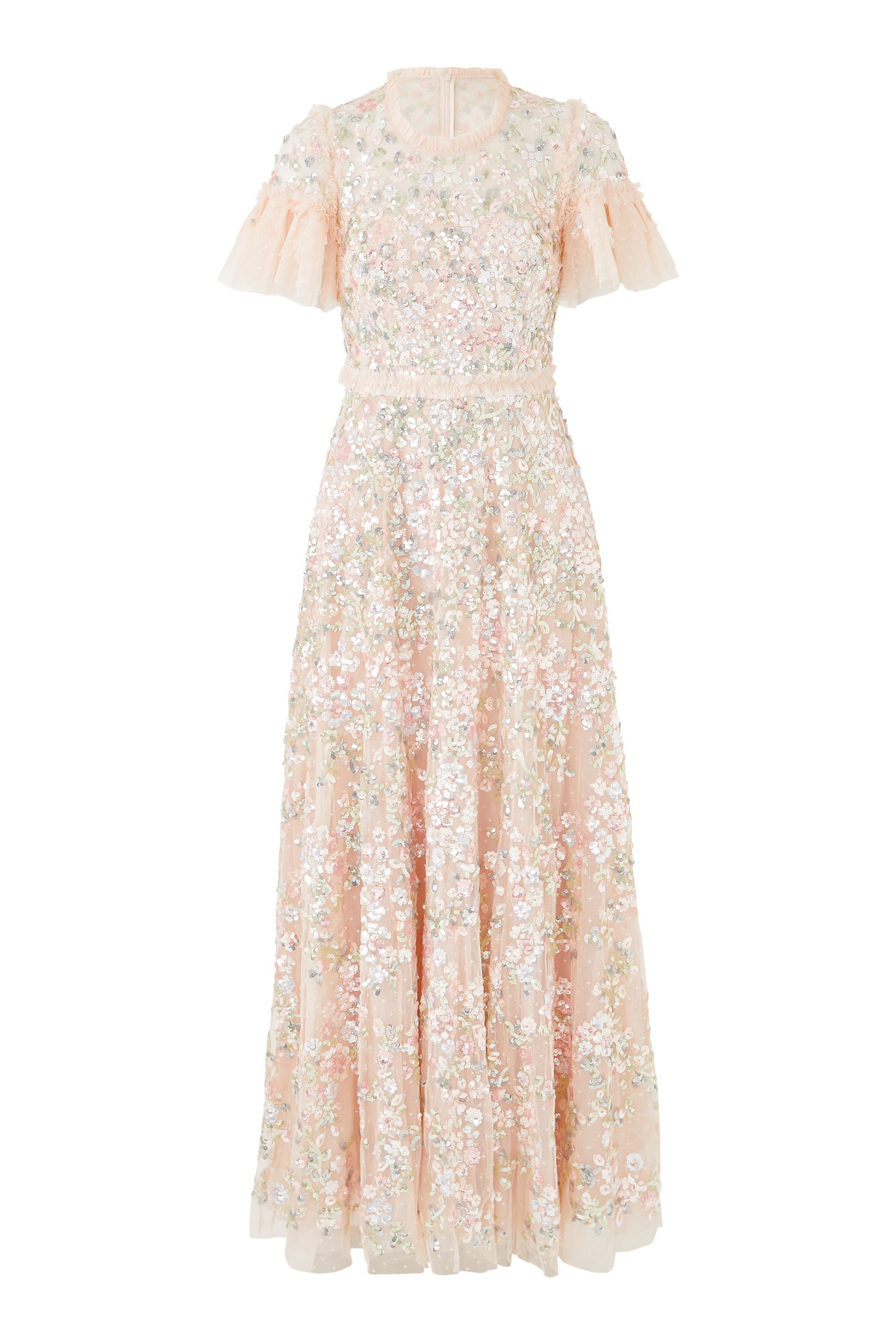 Dream Garland Gloss Round Neck Gown