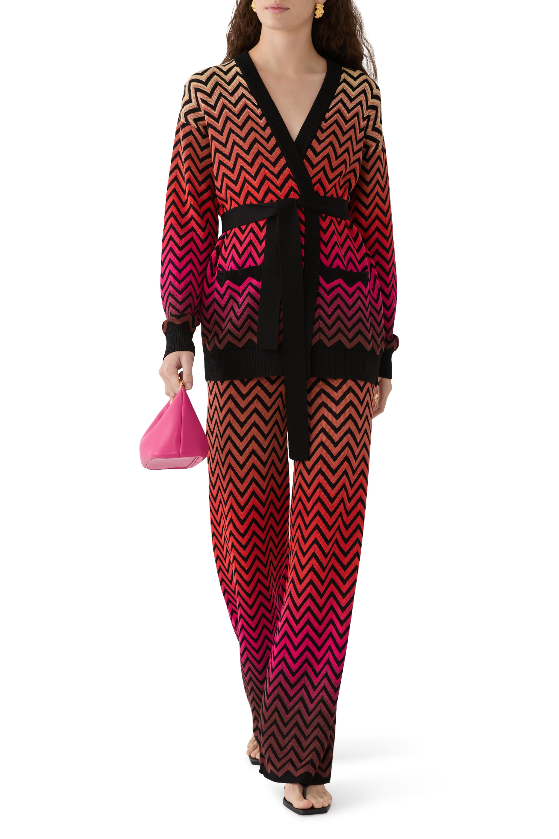 Degrad&eacute; Chevron Cardigan