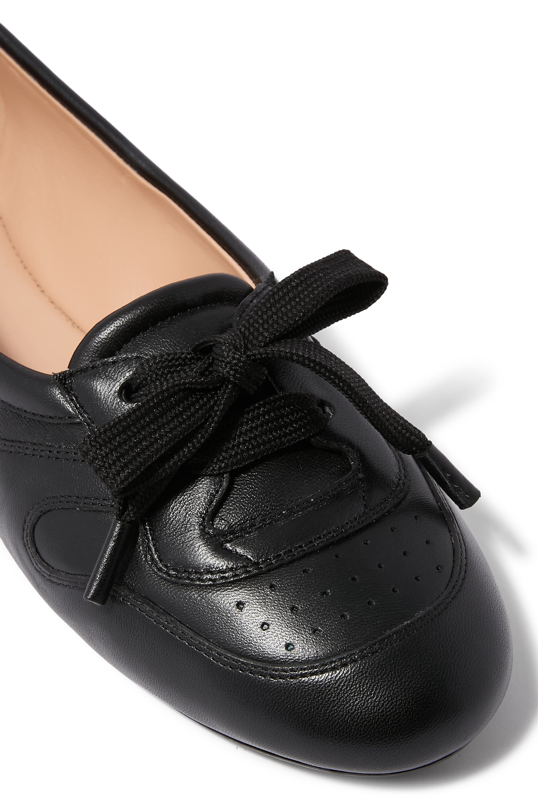 Vault Lace Up Ballerinas