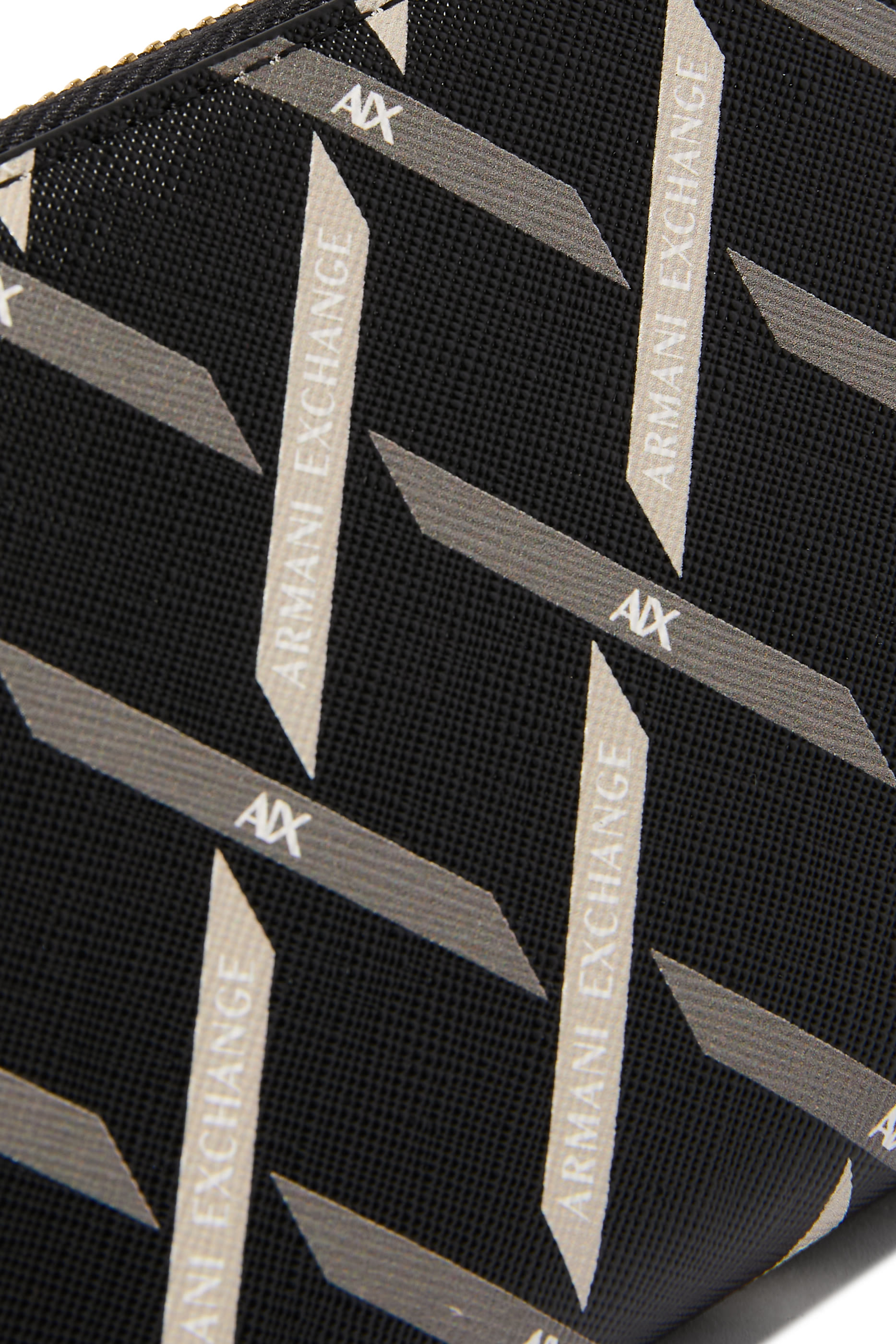 Gynger Patterned Lines Zipped Wallet