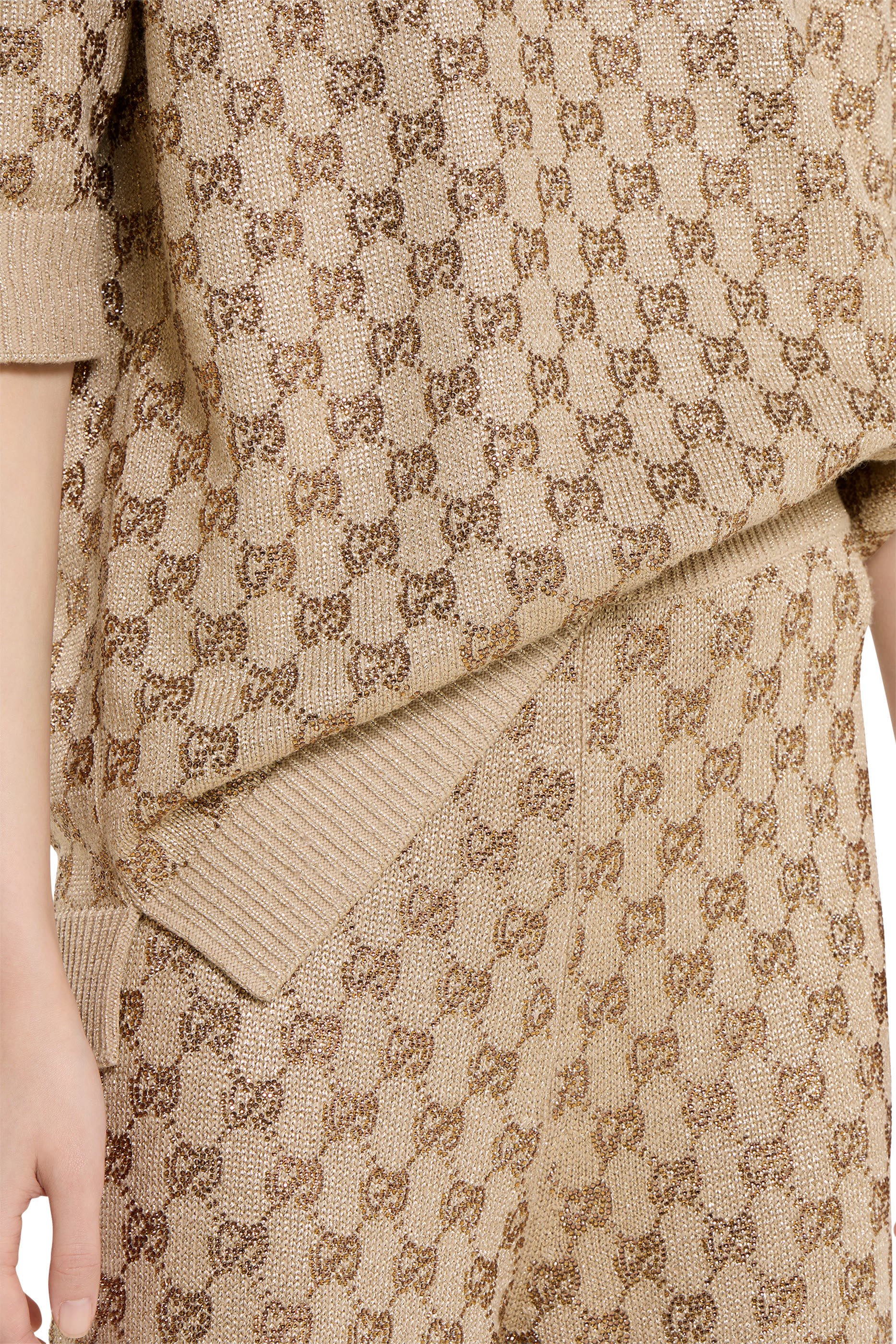 Allover GG Crystals Leisure Pants