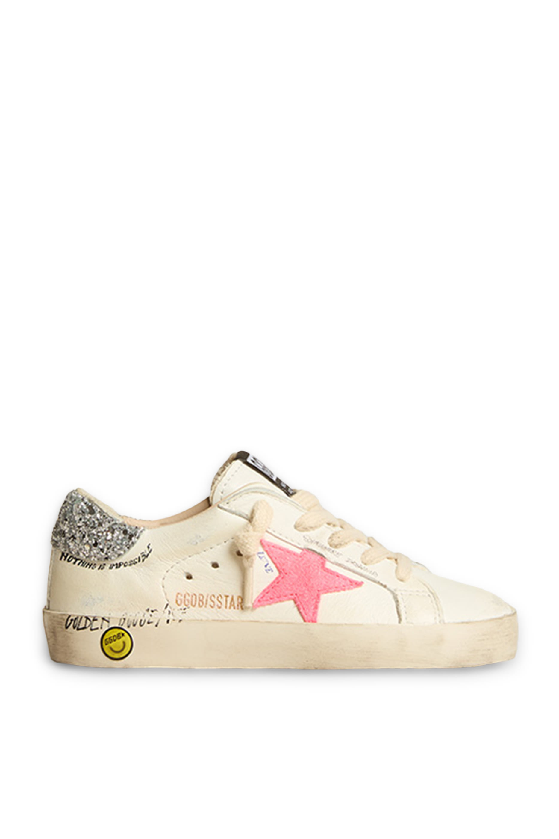 Kids Super-Star Nappa Leather Sneakers