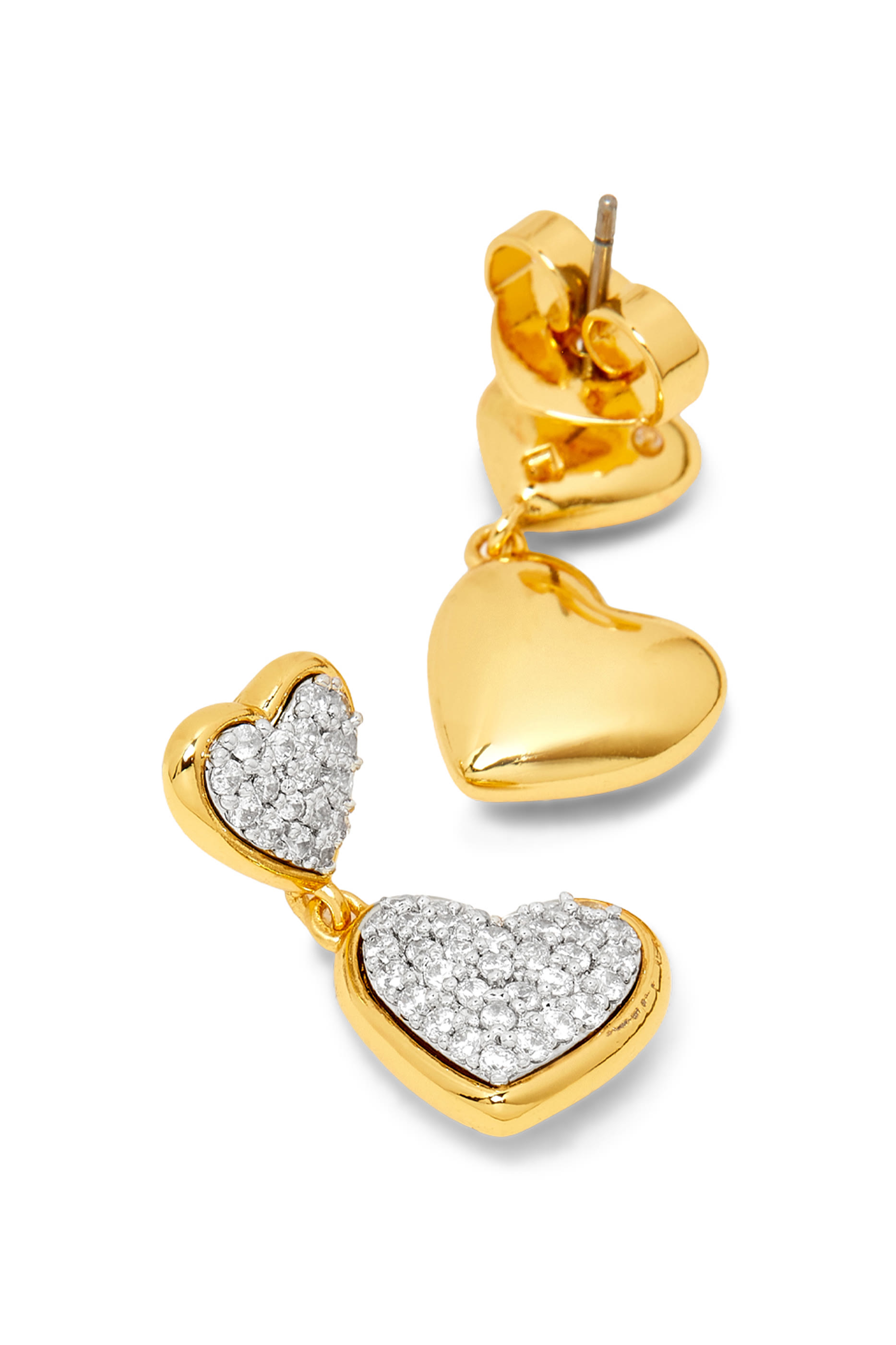 With All My Heart Pav&eacute; Drop Earrings