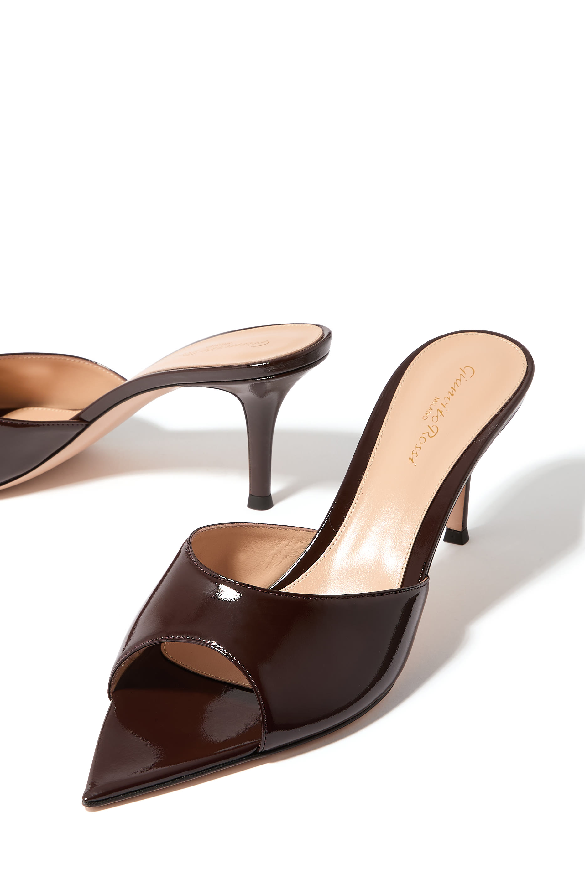 Elle 70 Patent Leather Mules