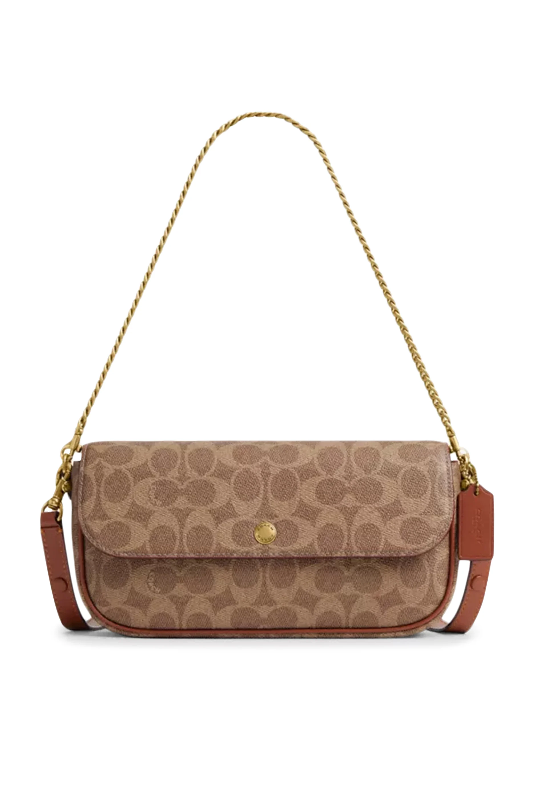 Brook Flap Chain Bag in Signature Canvas.