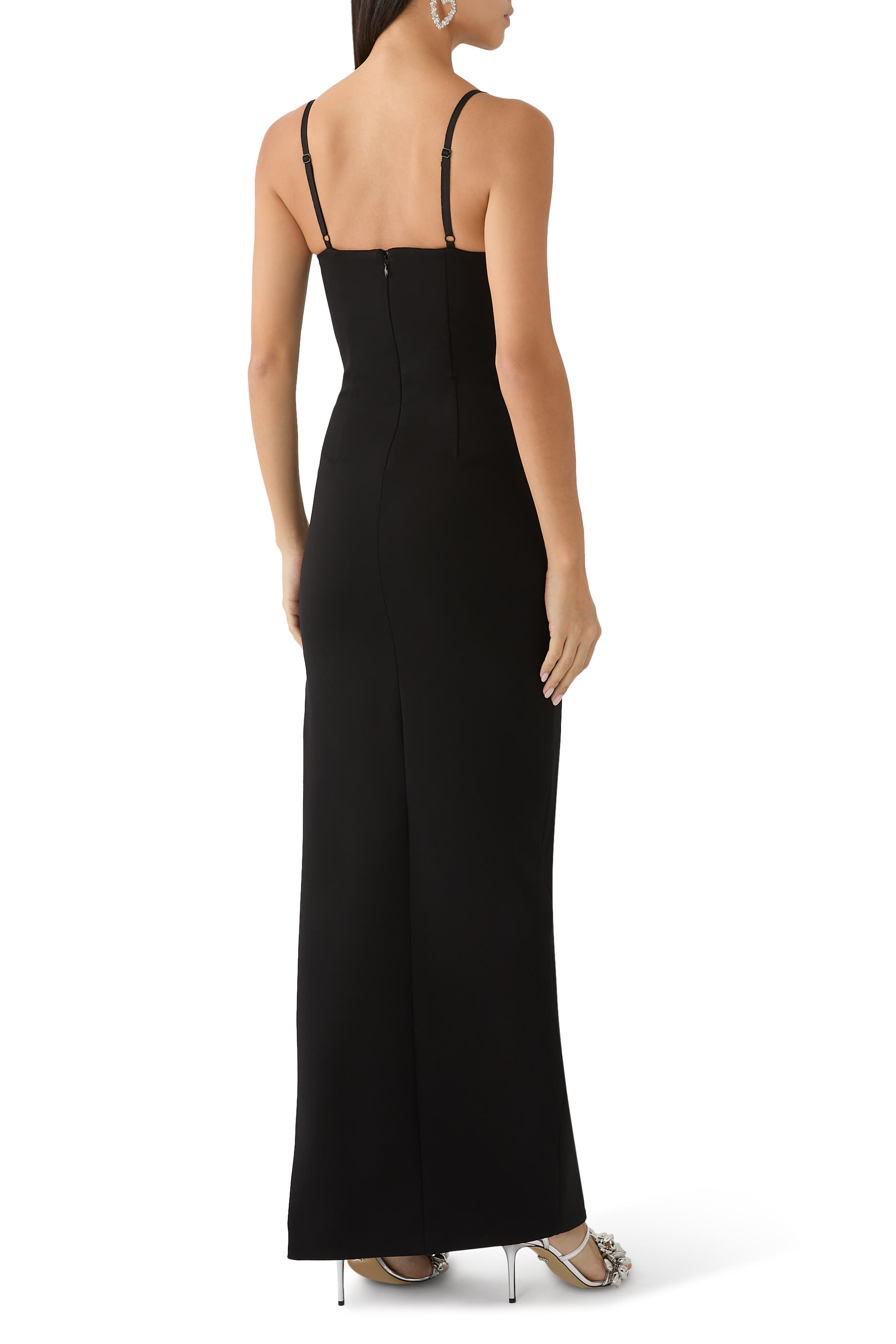 Ponte Embellished Cup Gown