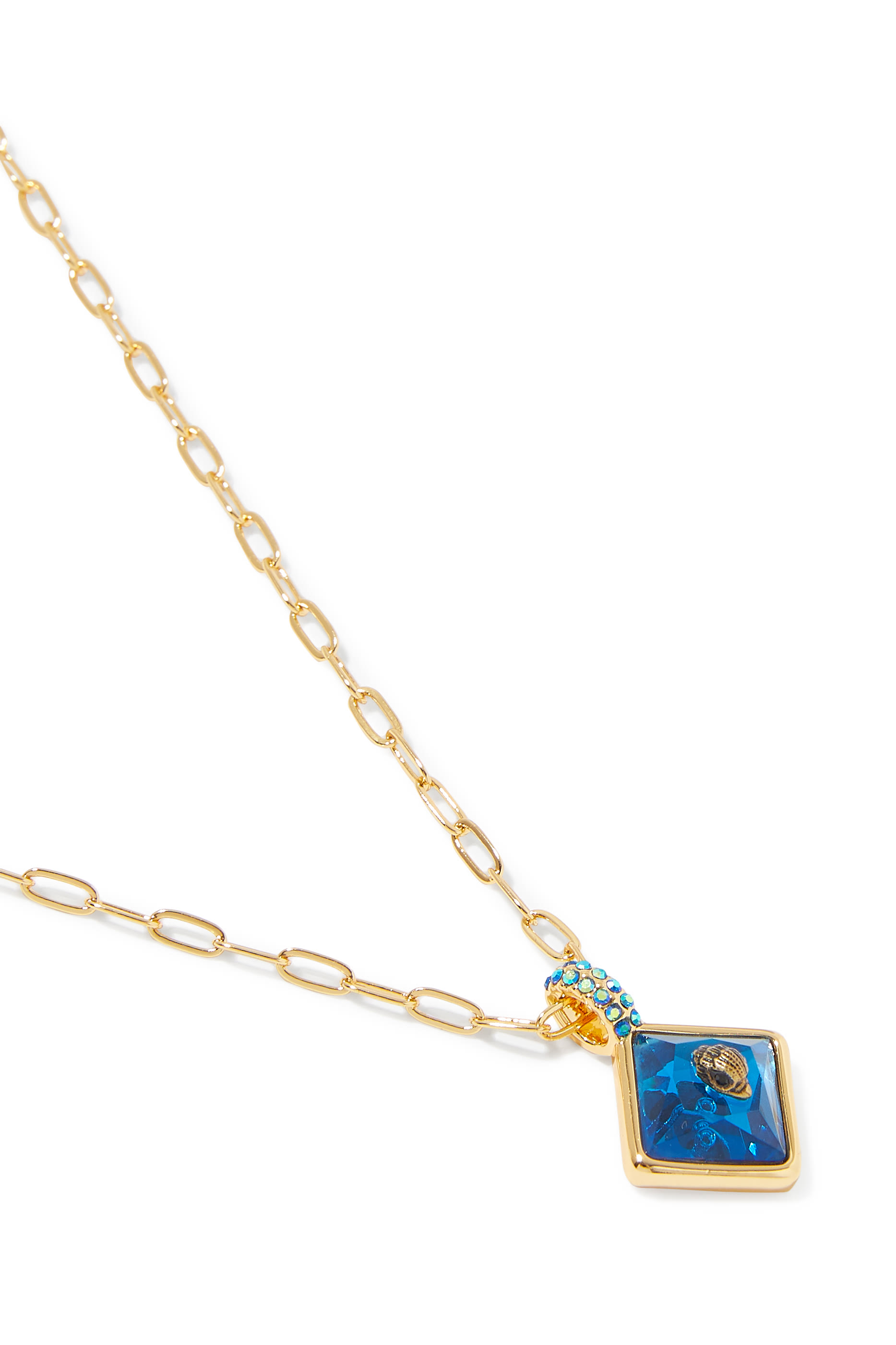 Square Eagle Pendant Necklace