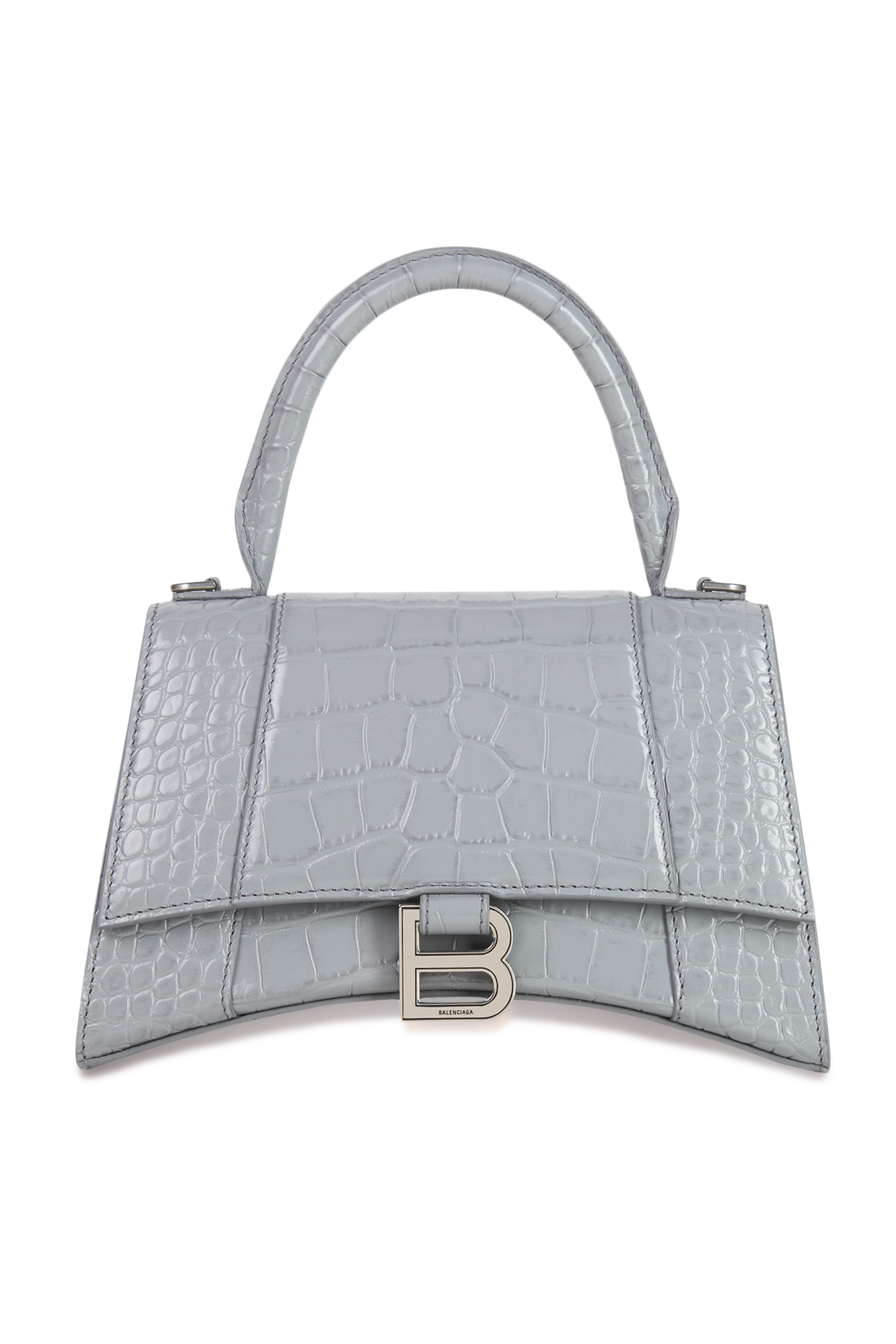 Buy Grey Balenciaga Hourglass Small Top Handle Bag - Womens for AED 7250.00 Tote Bags ...