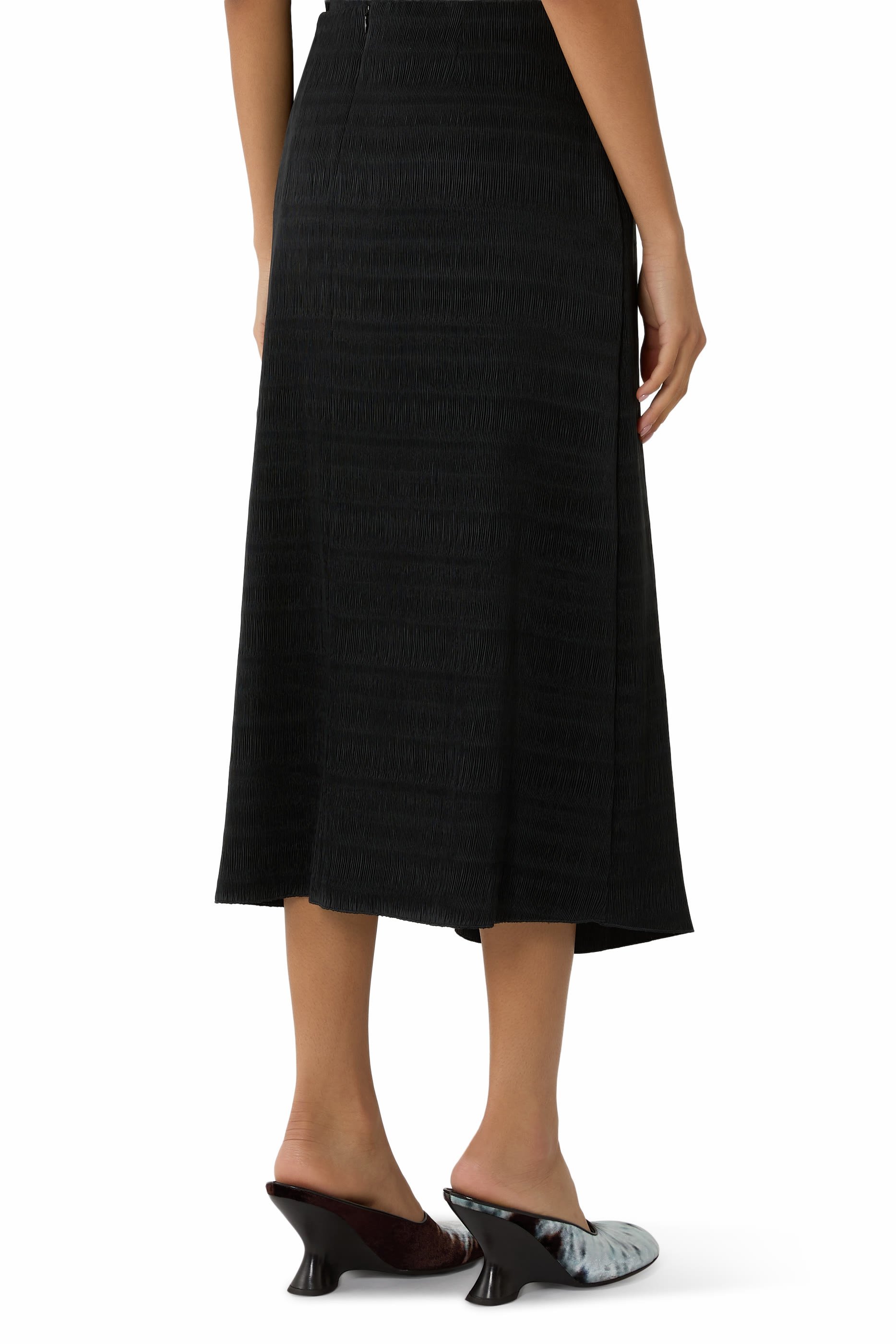 Flower Detail Midi Skirt