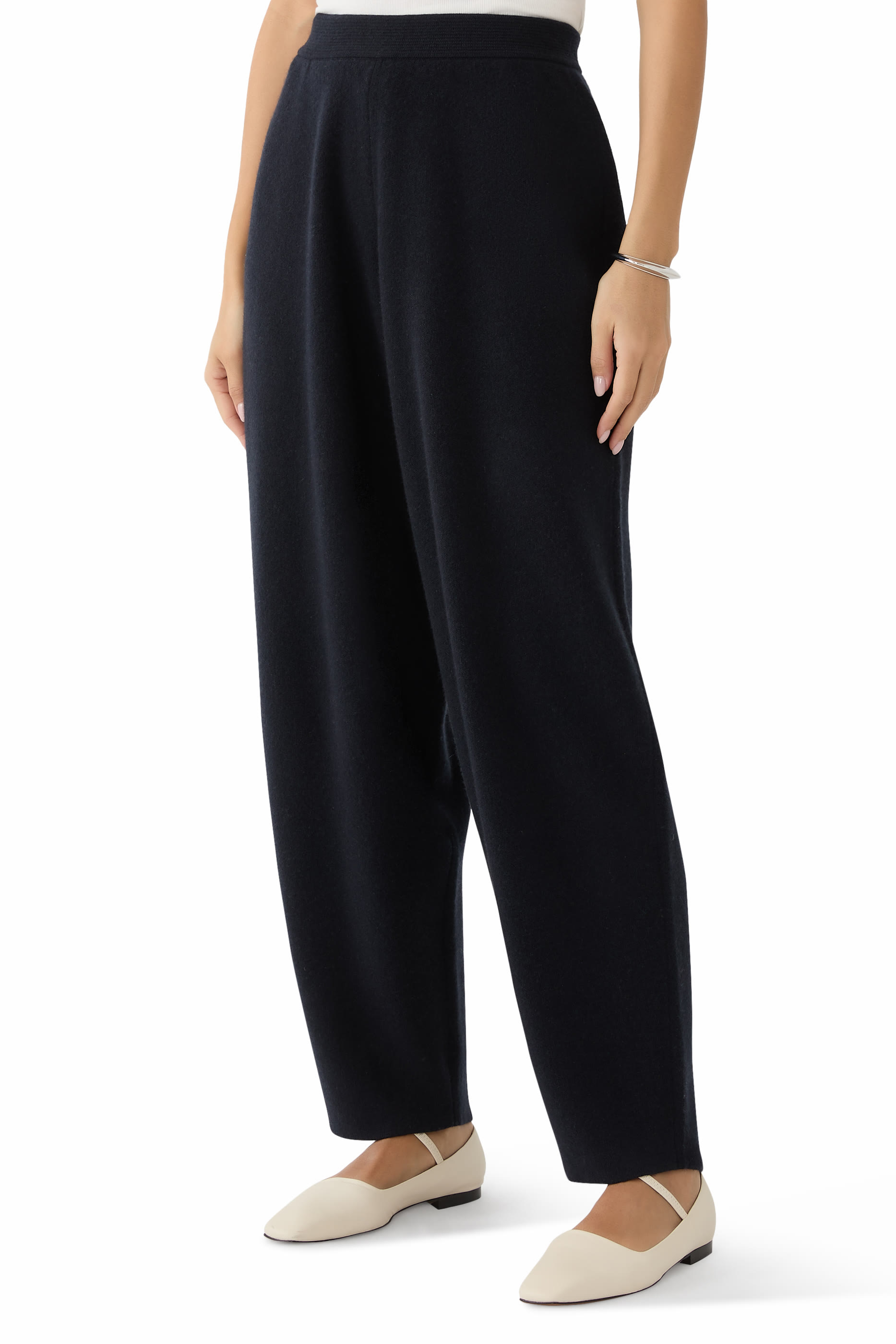 Cashmere Wide-Leg Hayden Trousers