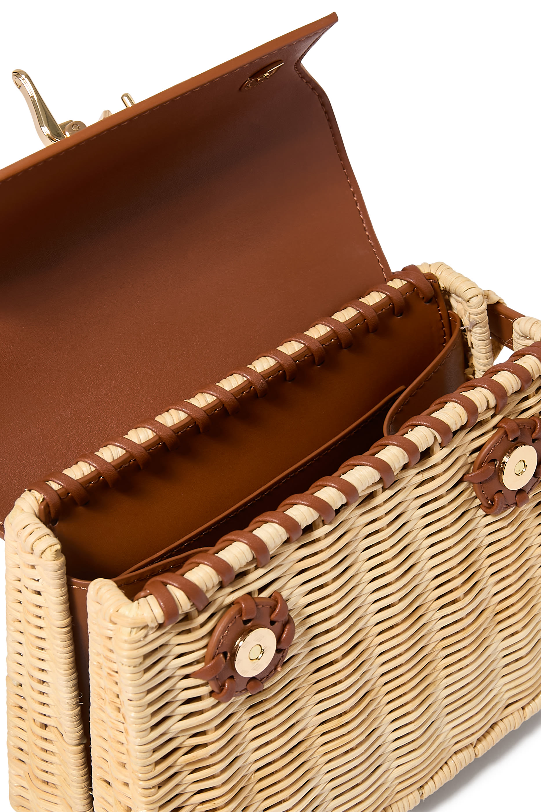 Elise Natural Rattan Weaving Handbag