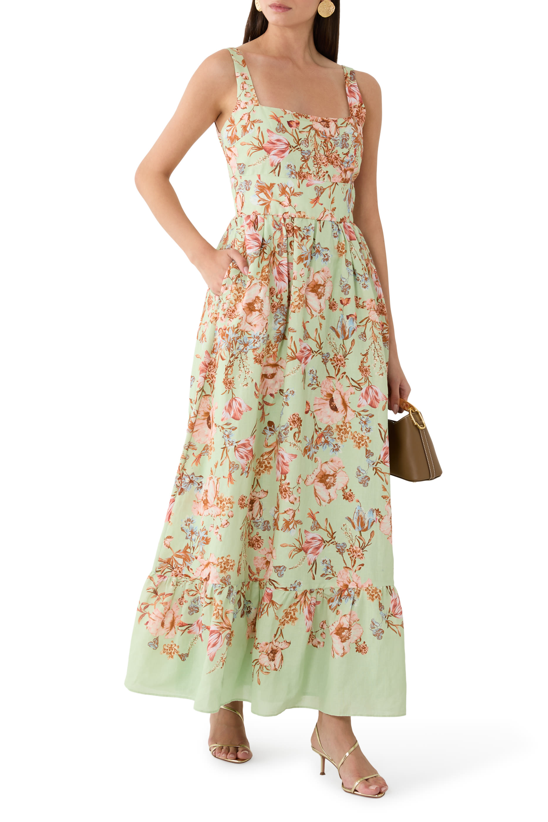  Ezra Corset Midi Dress 