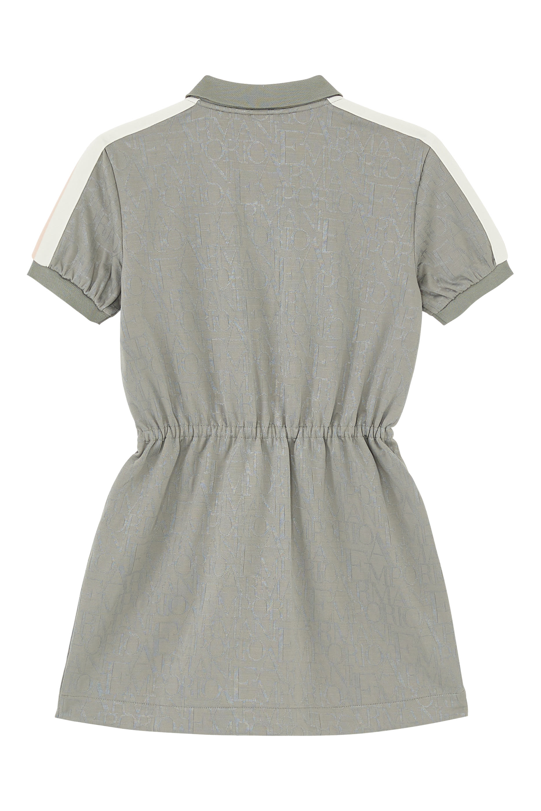 Kids Gathered Waist Collared Dress