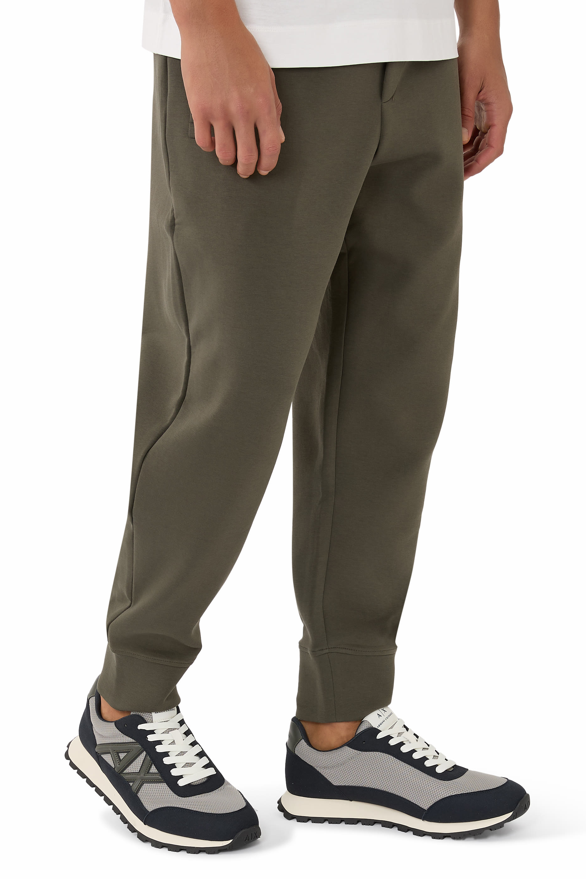 Drop Side AX Logo Low-Top Sneakers