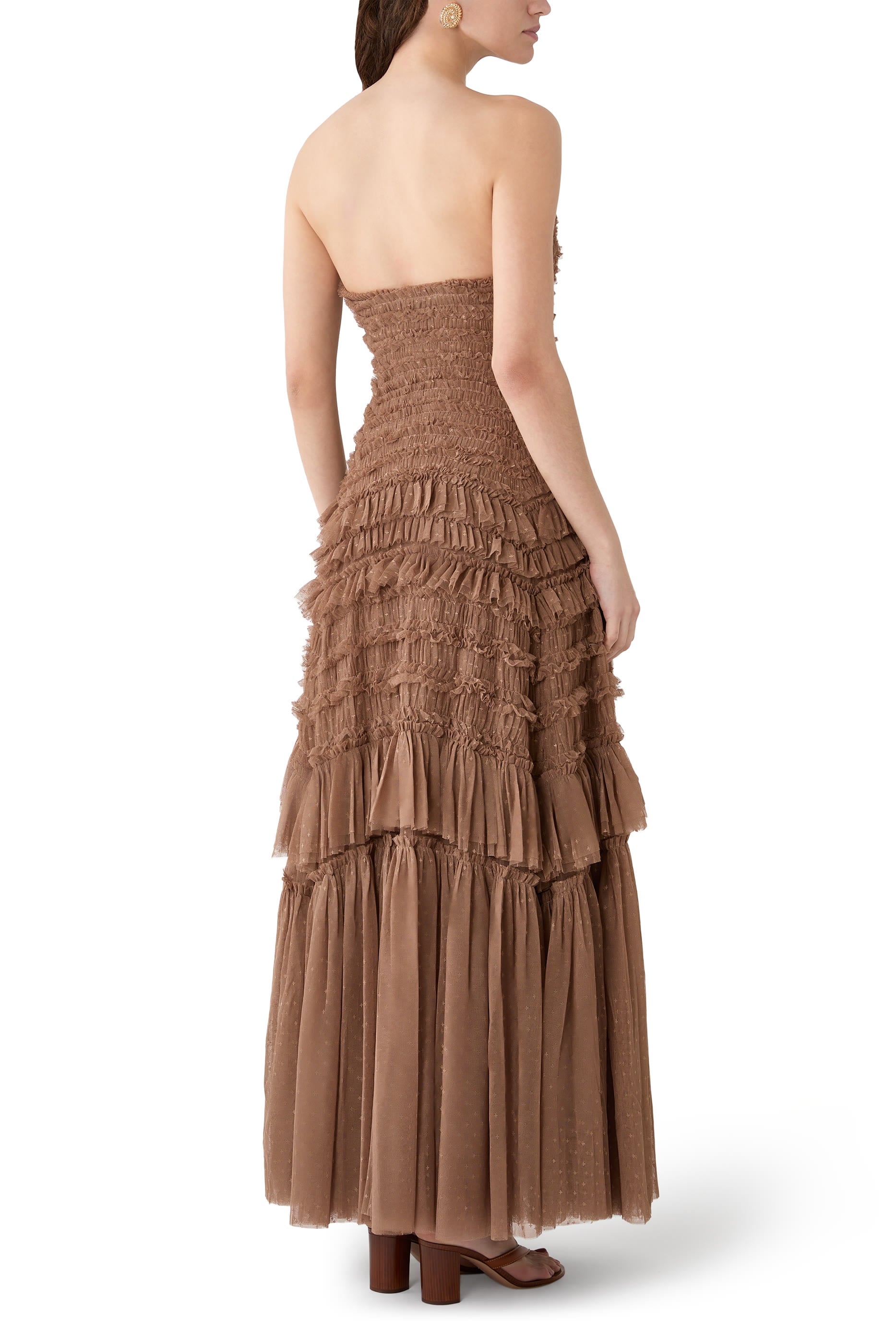 Valentine Ruffle Strapless Gown