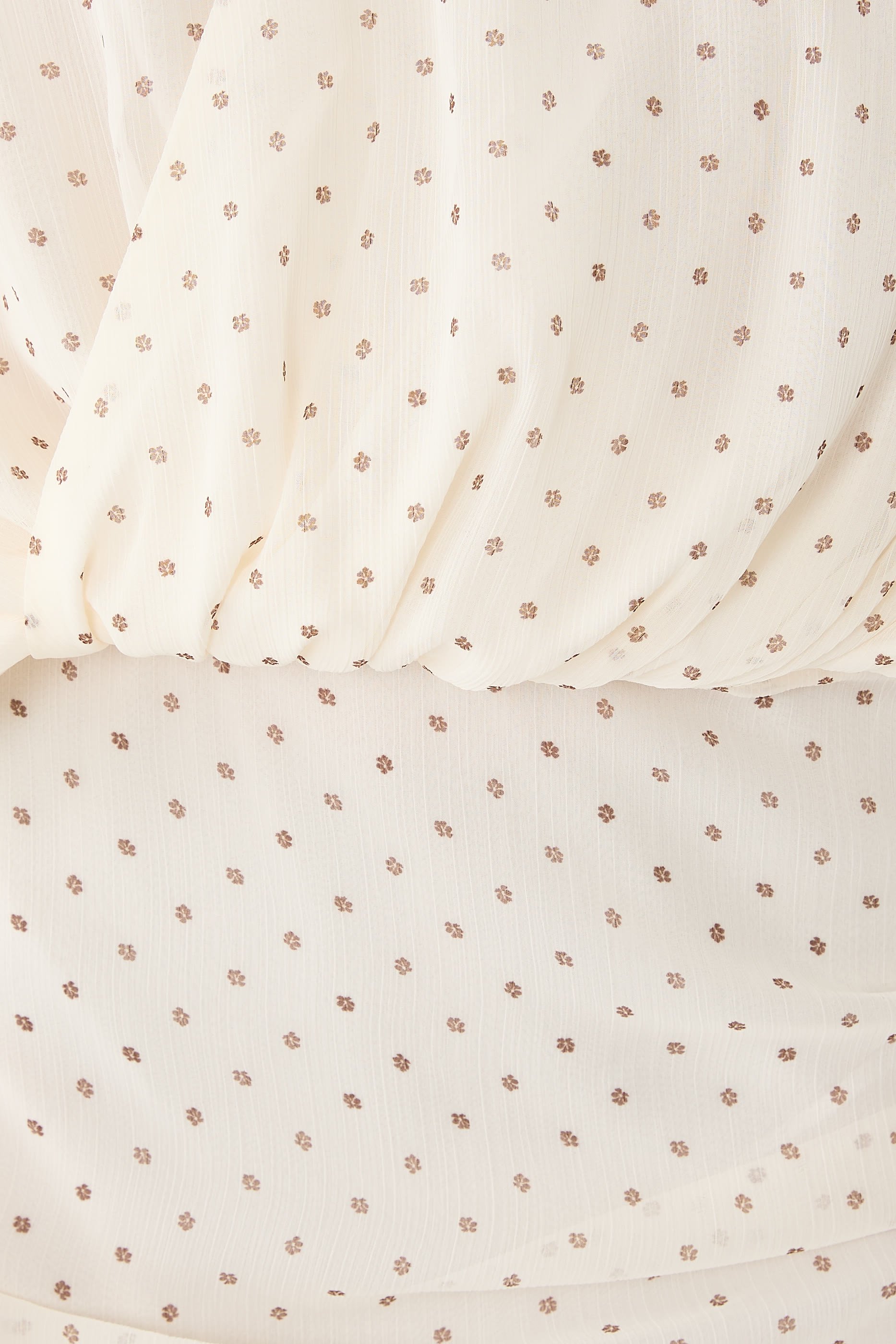 Chiffon Long Sleeves V-Neck Dress