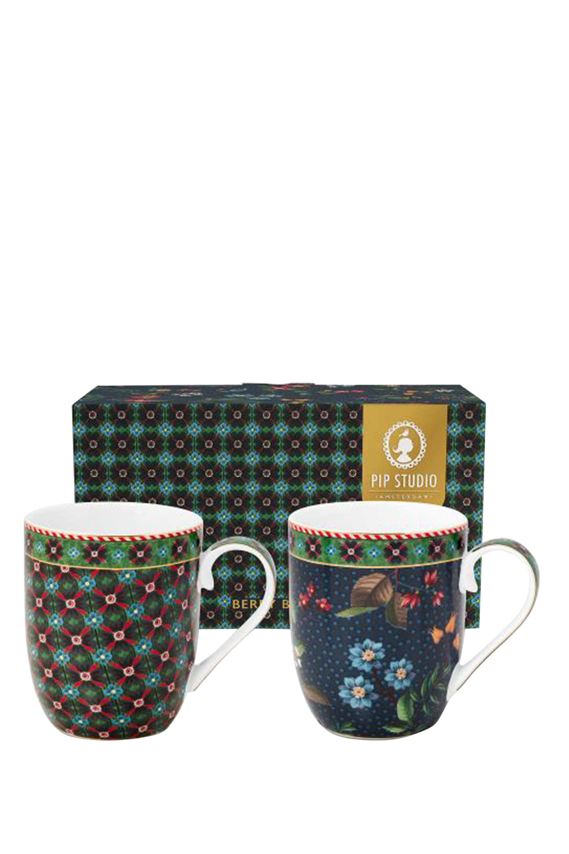 Berry Blues Small Mug, Set of 2