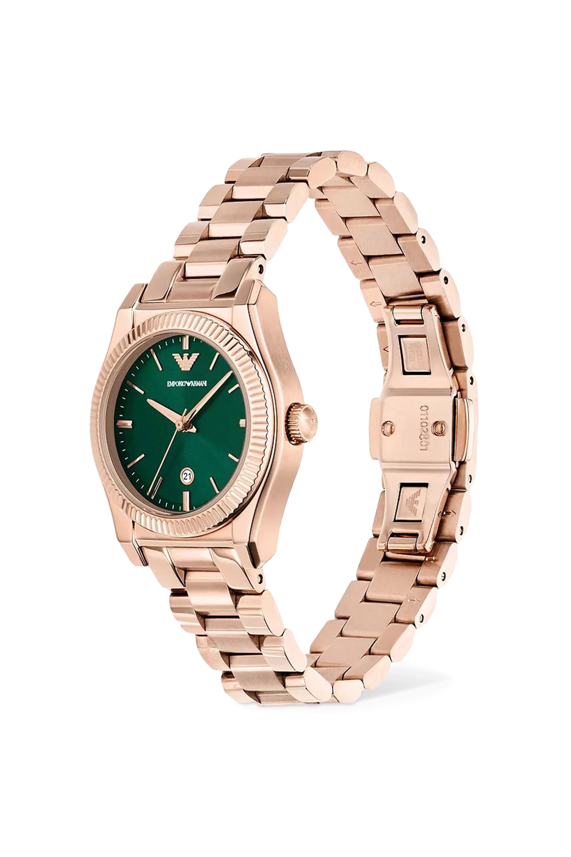 Three-Hand Stainless Steel Watch