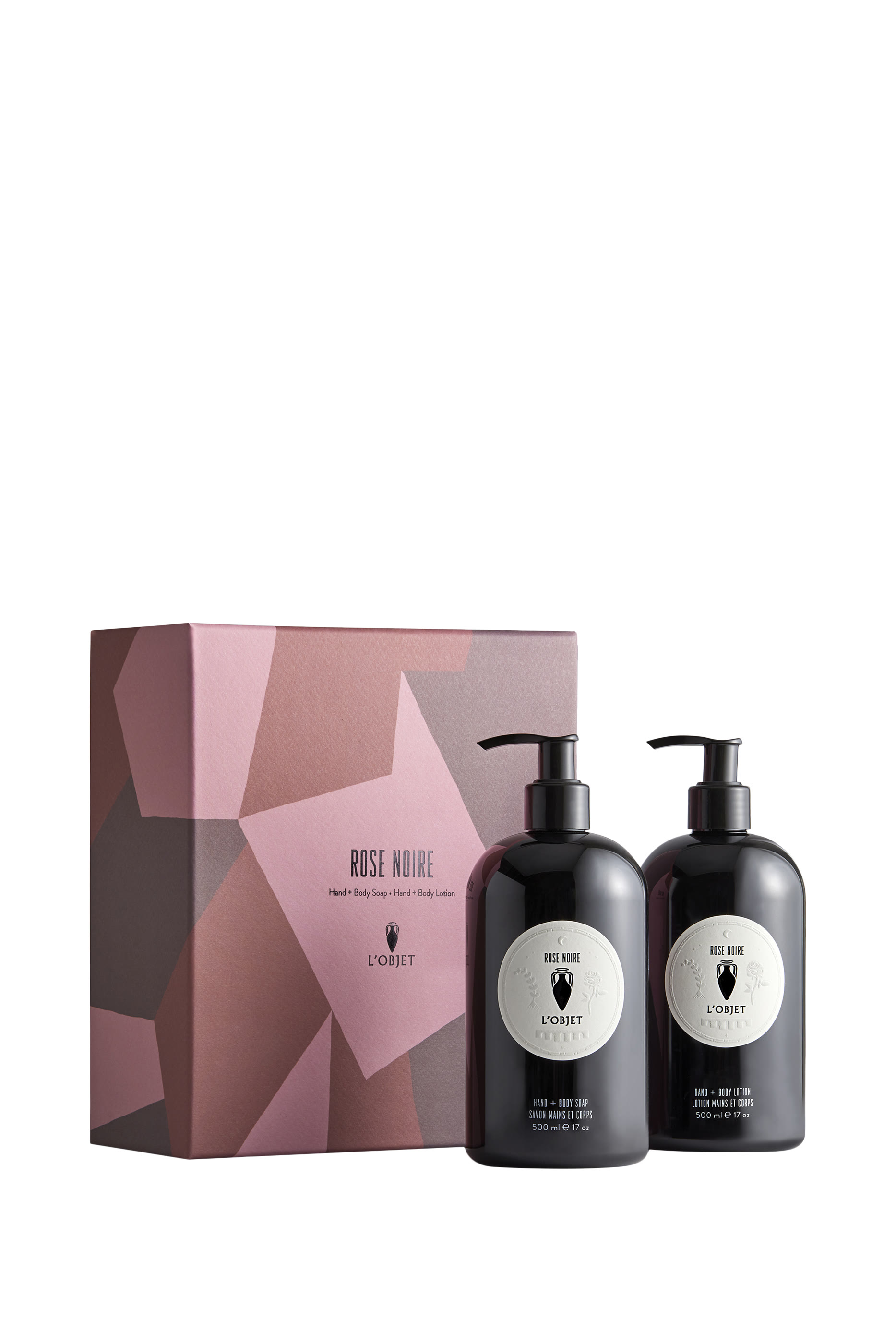 Rose Noire Hand and Body Soap + Lotion Gift Set