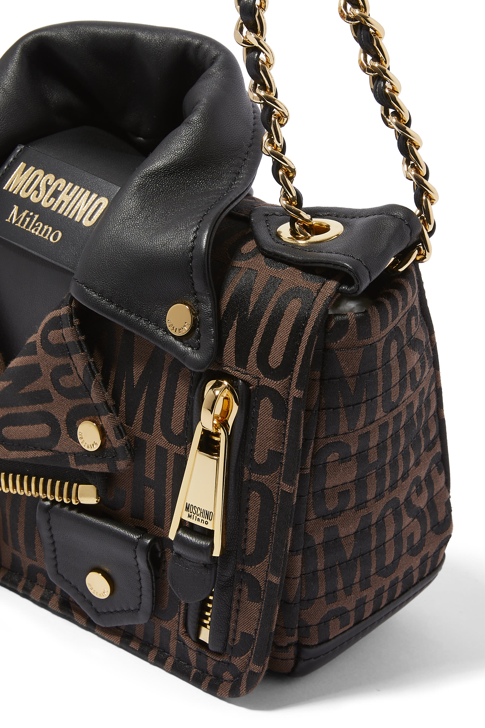 Velvet Biker Crossbody Bag