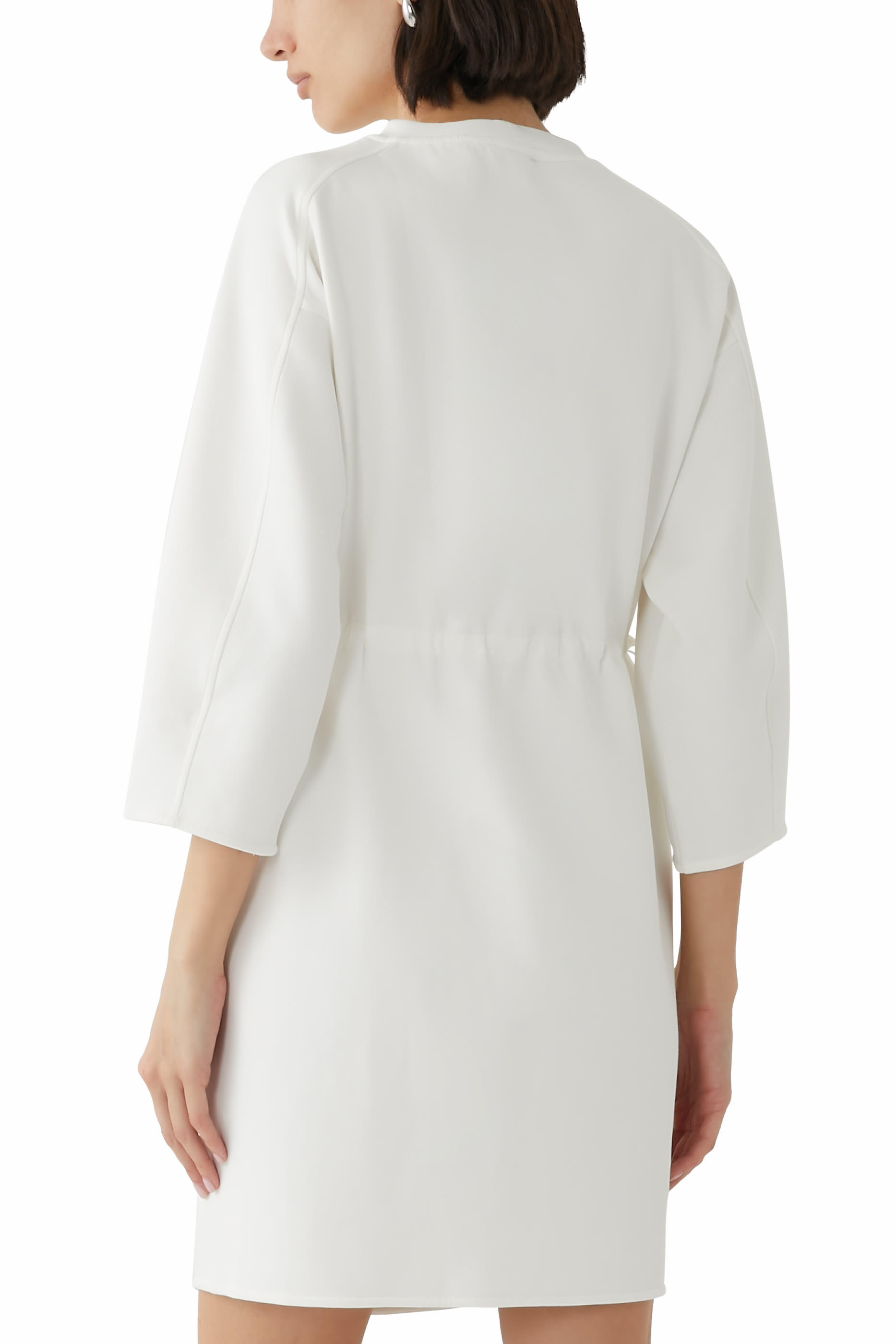 Double-Jersey Drawstring Dress