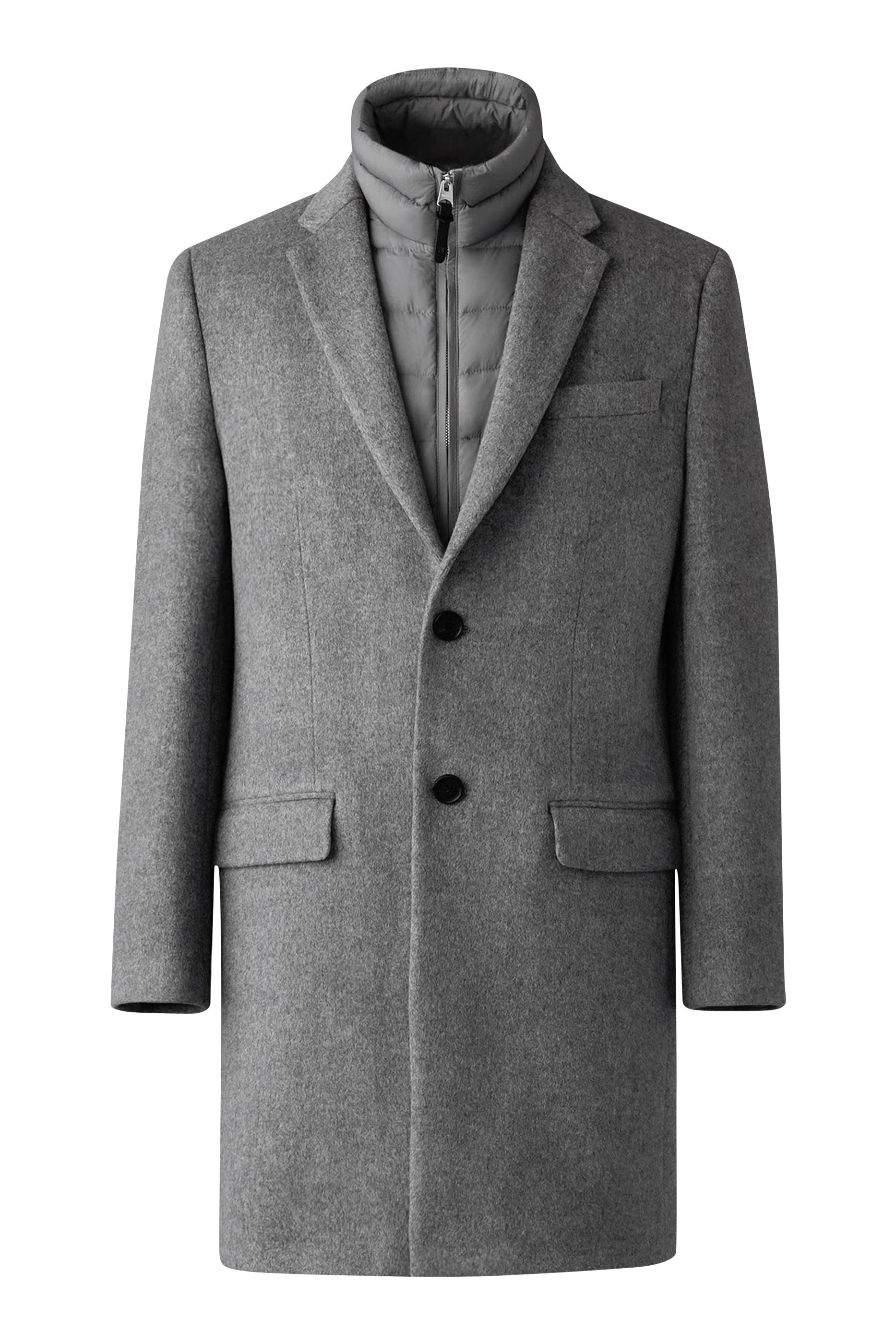 Skai-SLB, 3-in-1 Wool Coat with Removable Down Liner