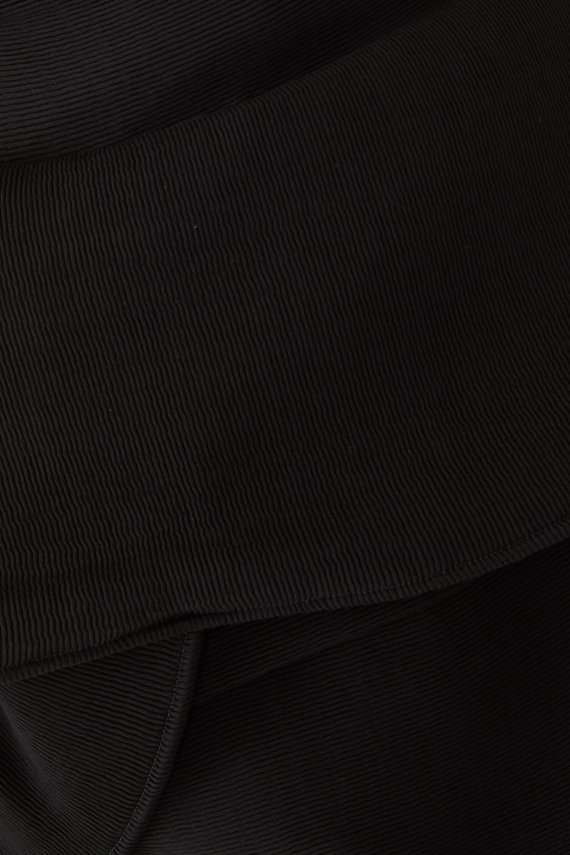 Sculptural Peplum Strapless Mini Dress