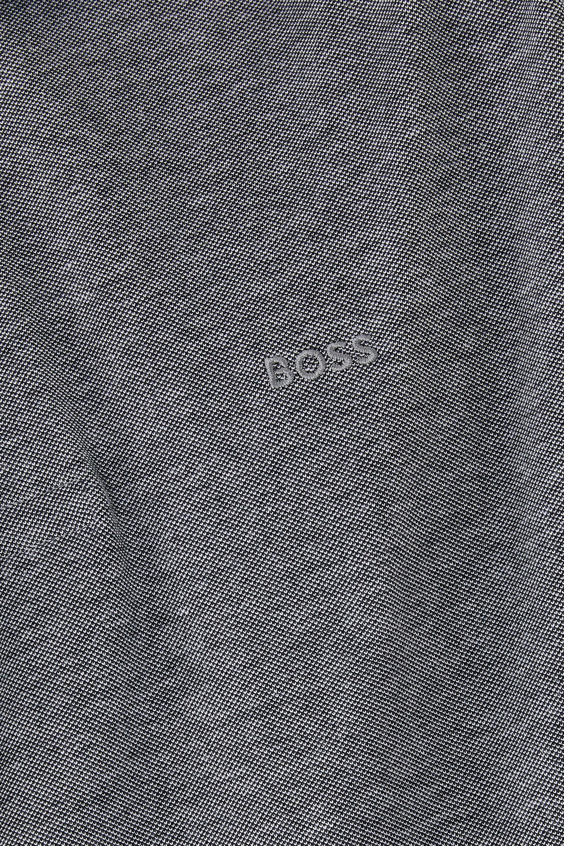 Oxford Cotton Piqué Polo Shirt with Logo Detail