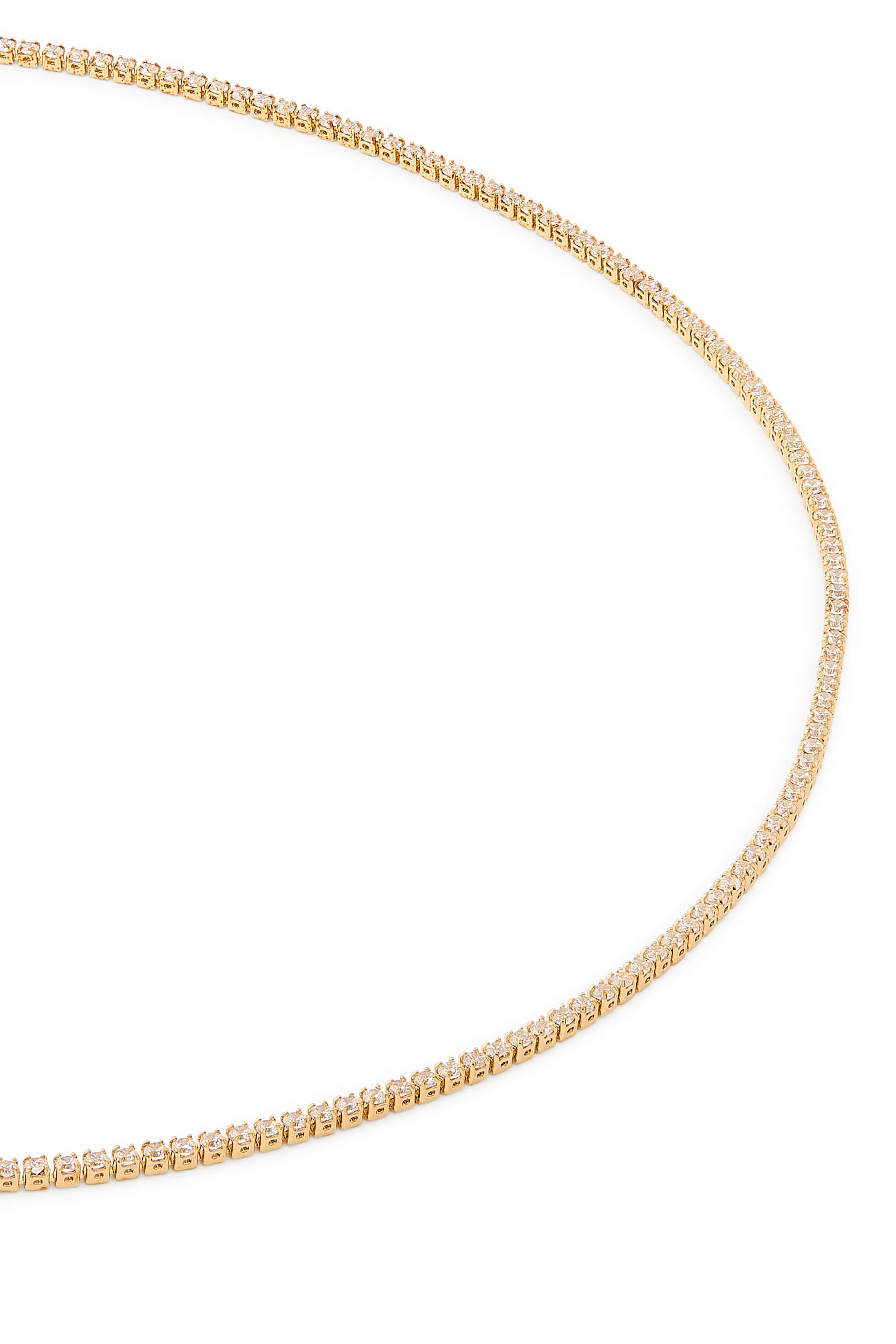 Micro Teeny Tiny Tennis Necklace