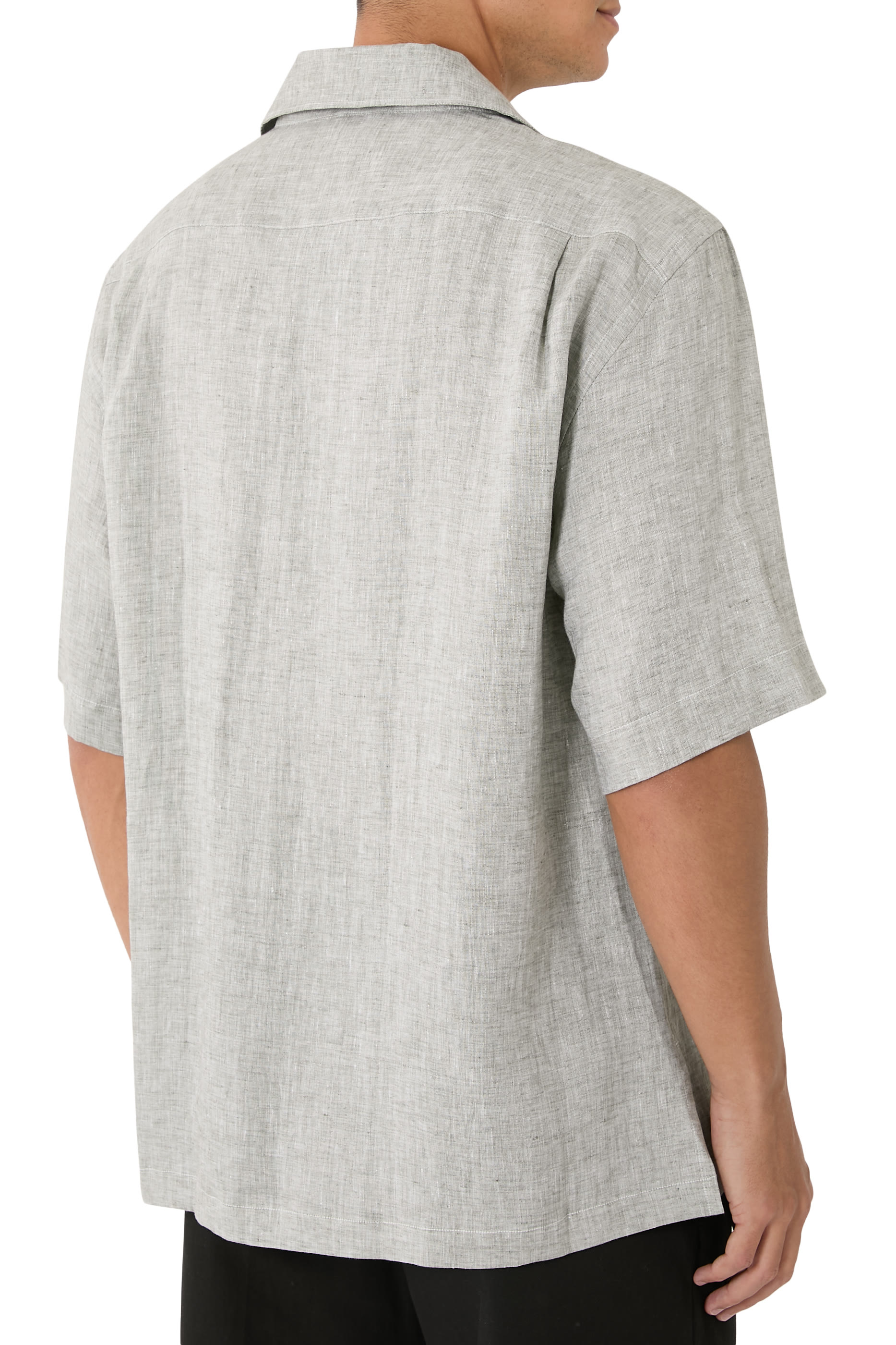 Collar Button-Up T-Shirt