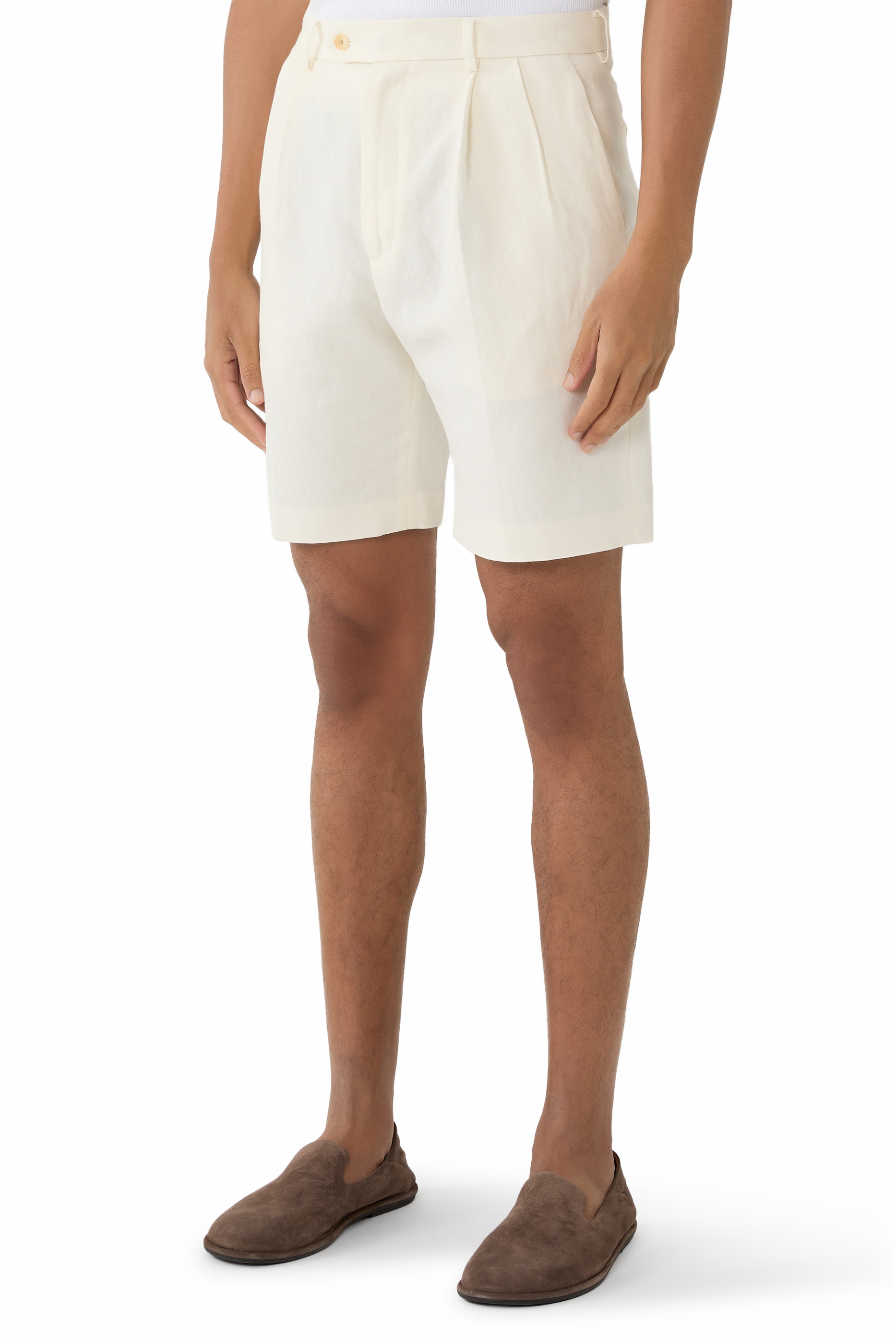 Wool Cotton Linen Ox Shorts