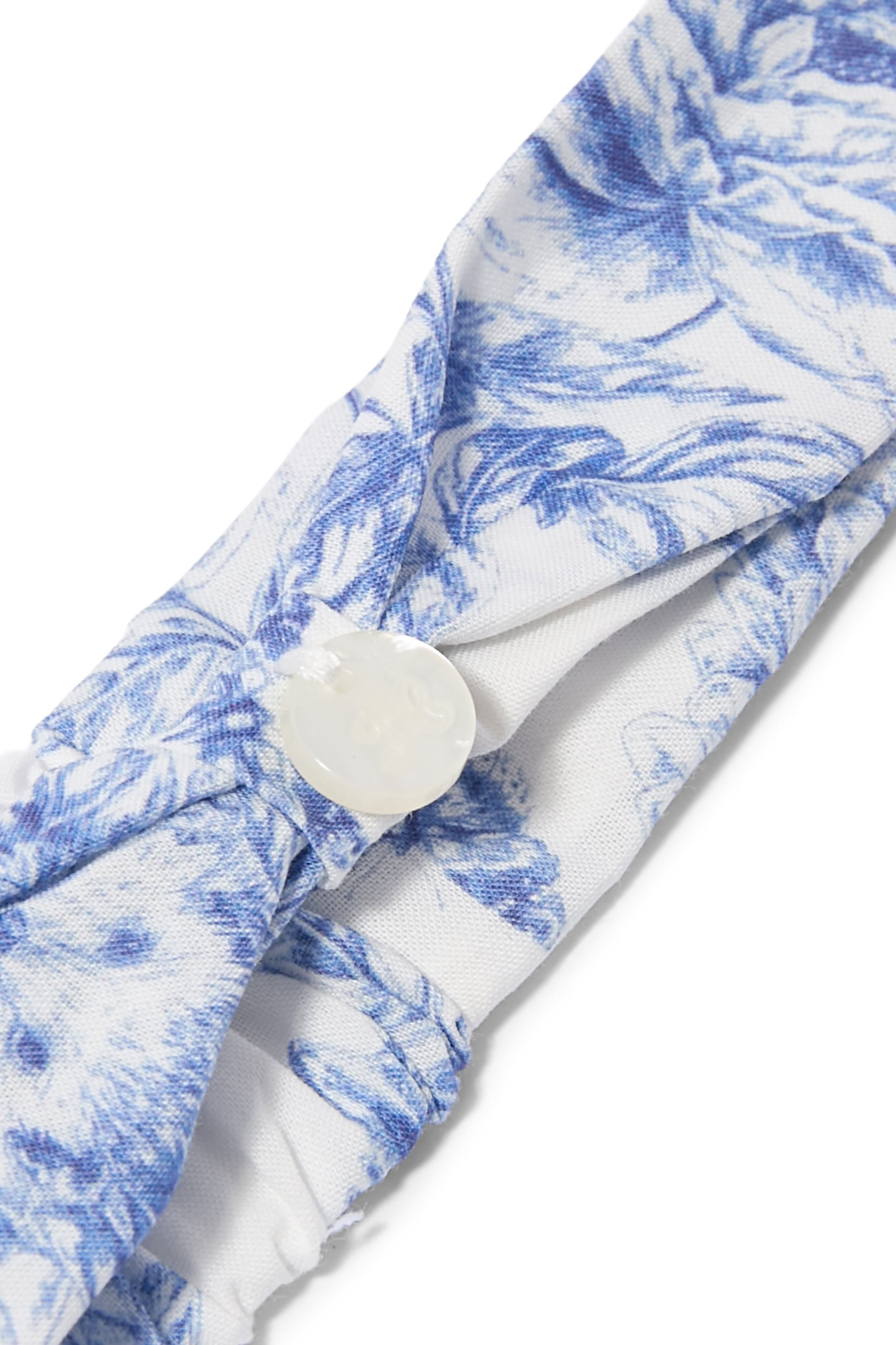 Kids Cotton Headband in Toile de Jouy Print