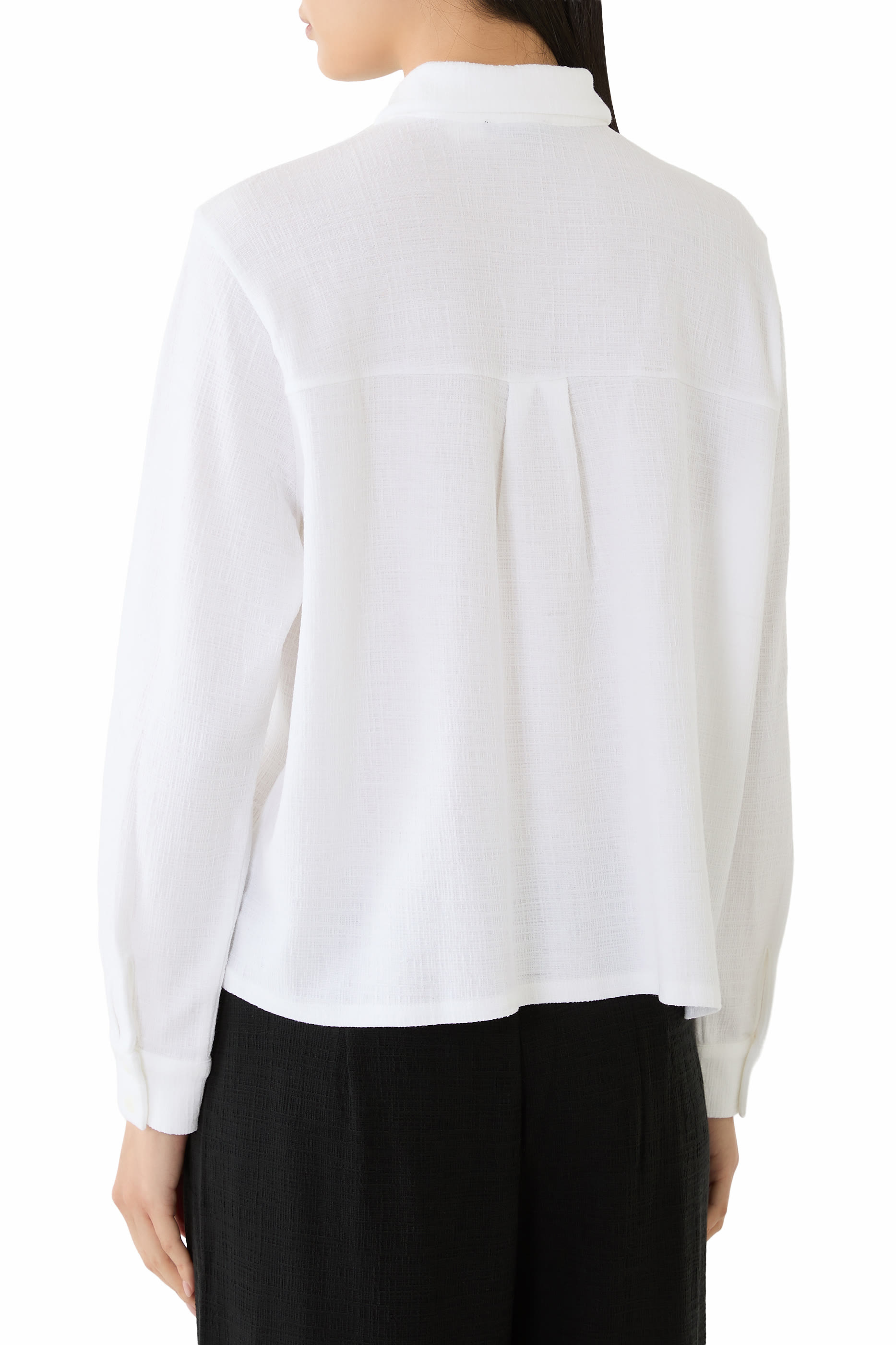 Cross Hatch Stretch Jersey Classic Collar Shirt