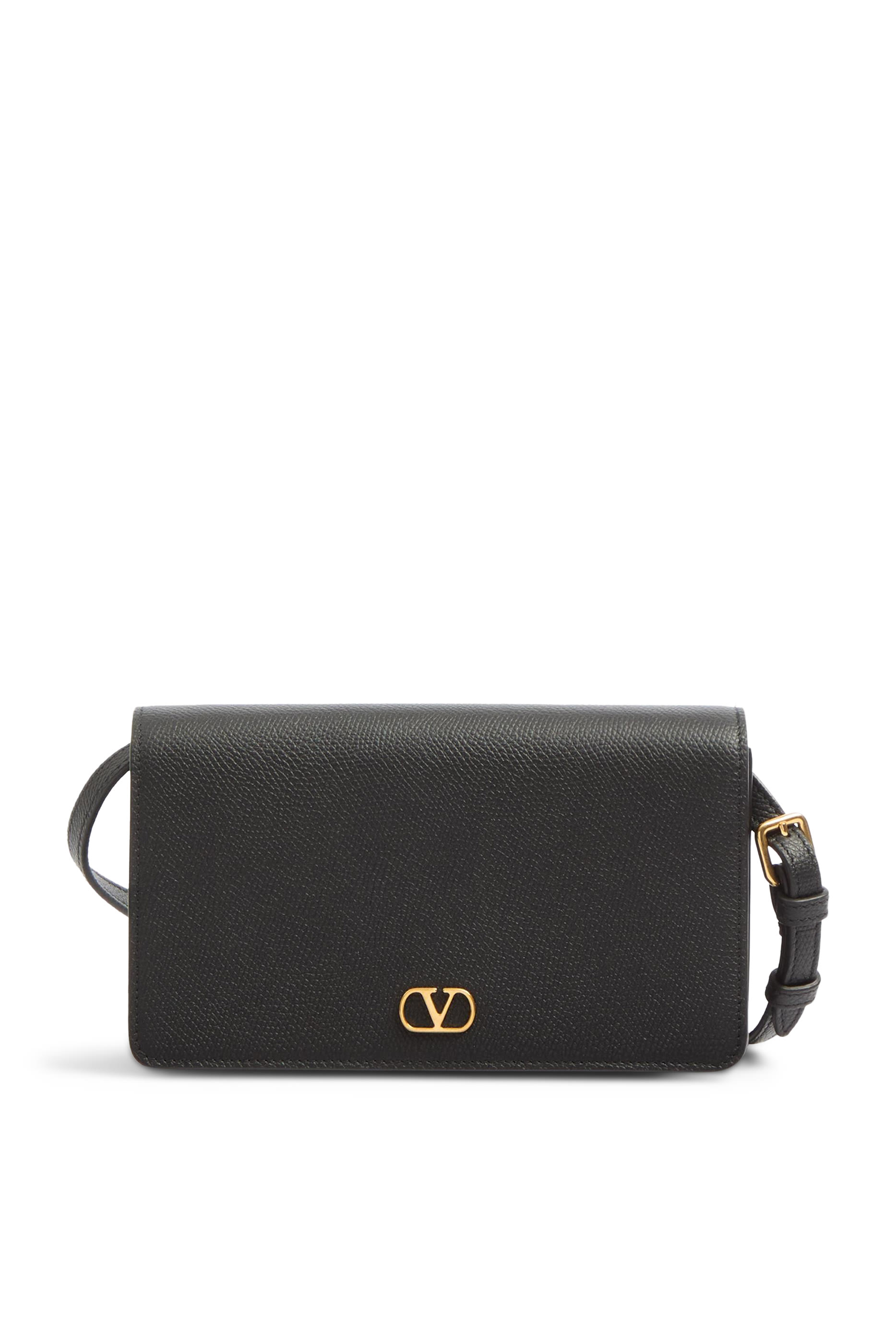 VLogo Signature Wallet with Strap