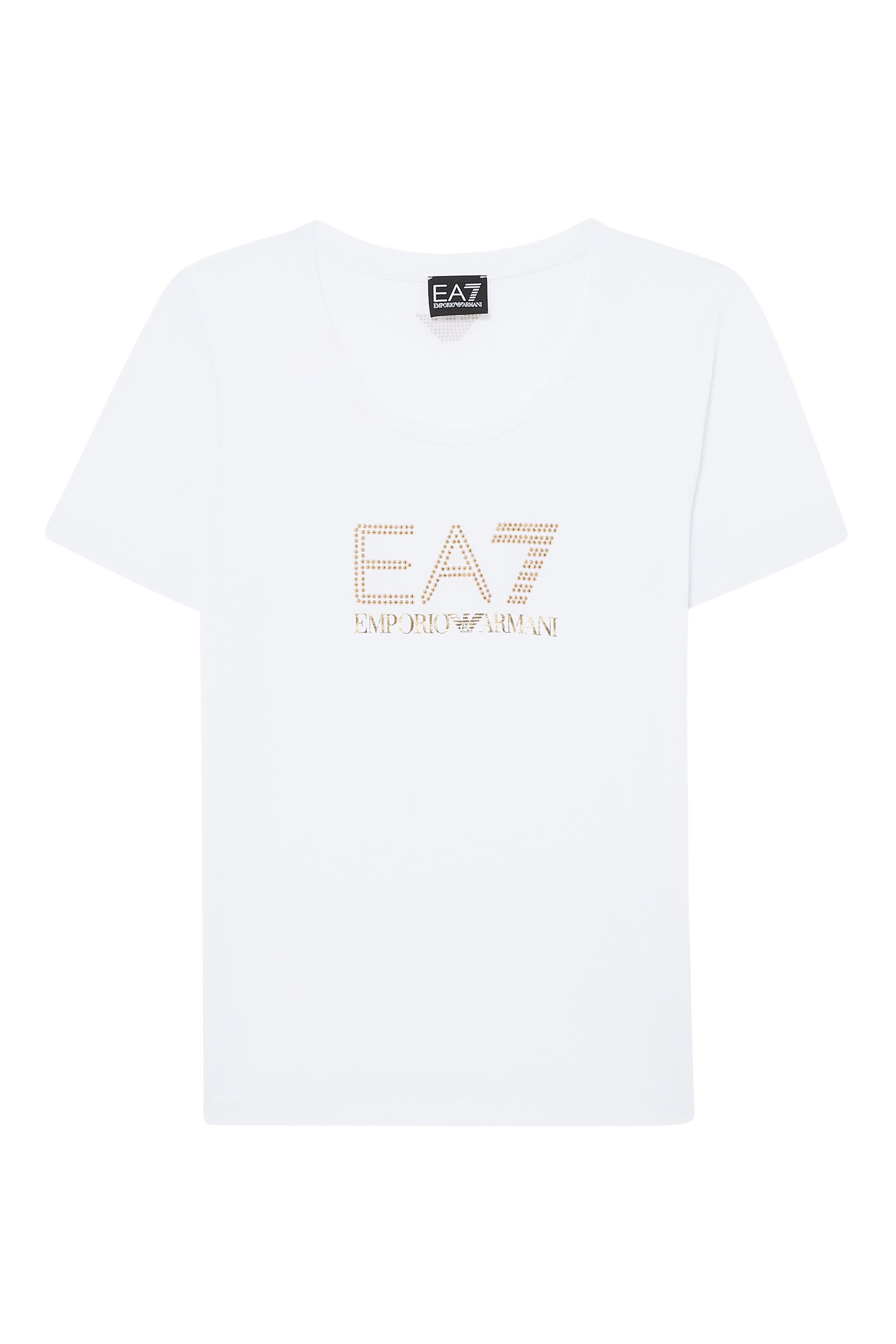 Rhinestone Embellished Logo T-Shirt