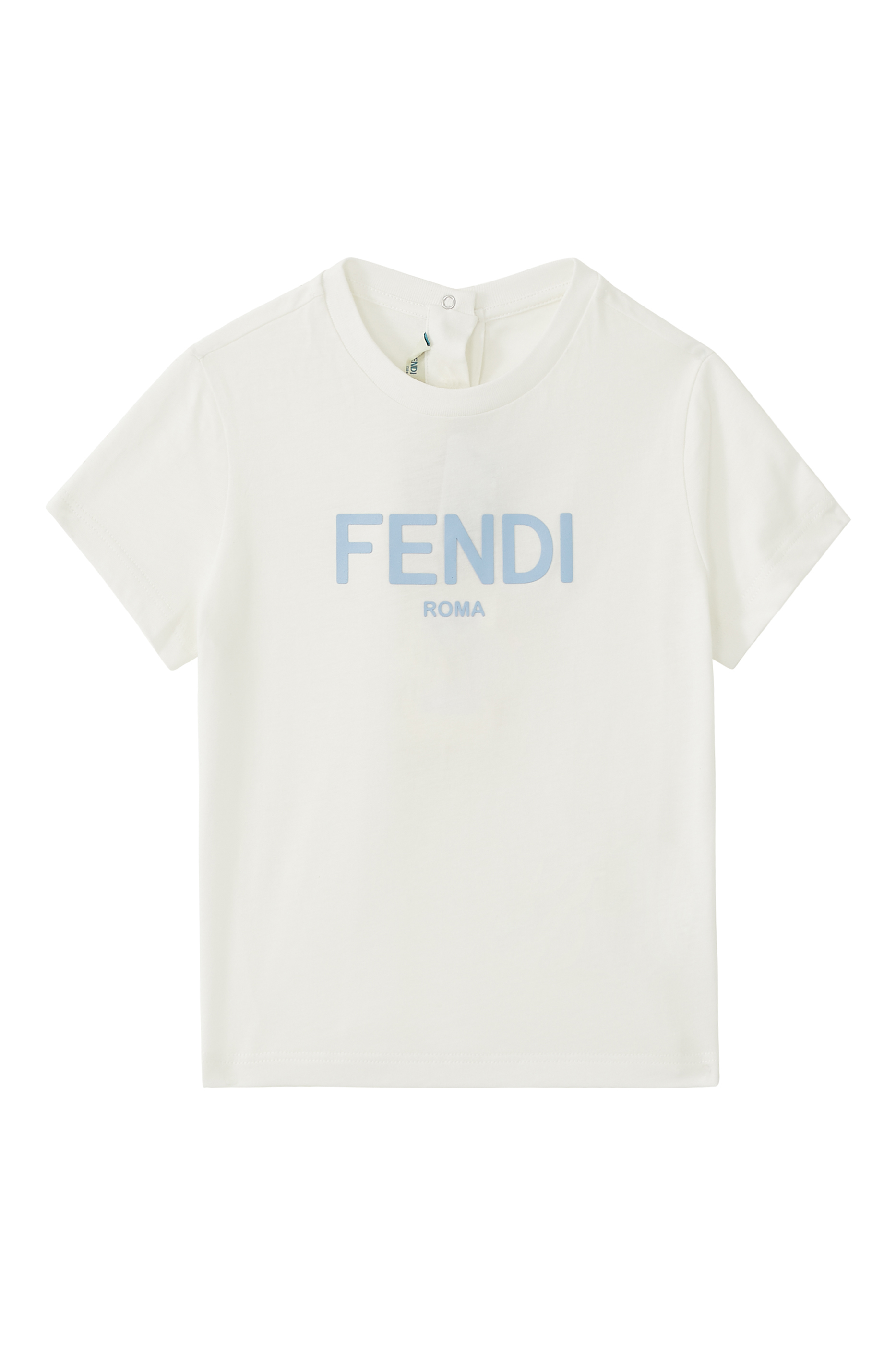 Buy Fendi Roma Logo Cotton T-Shirt for Boy | Bloomingdale's UAE