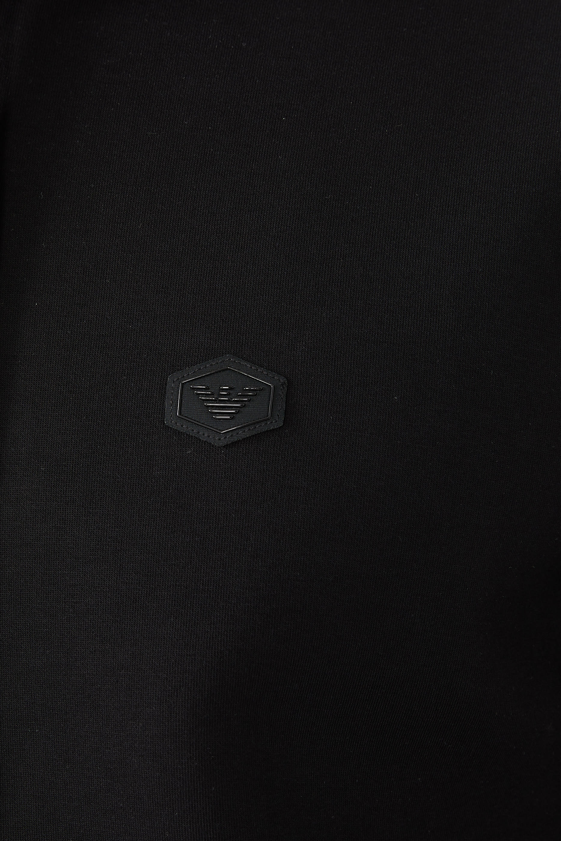 Micro Logo Patch Hooded Sweatshirt