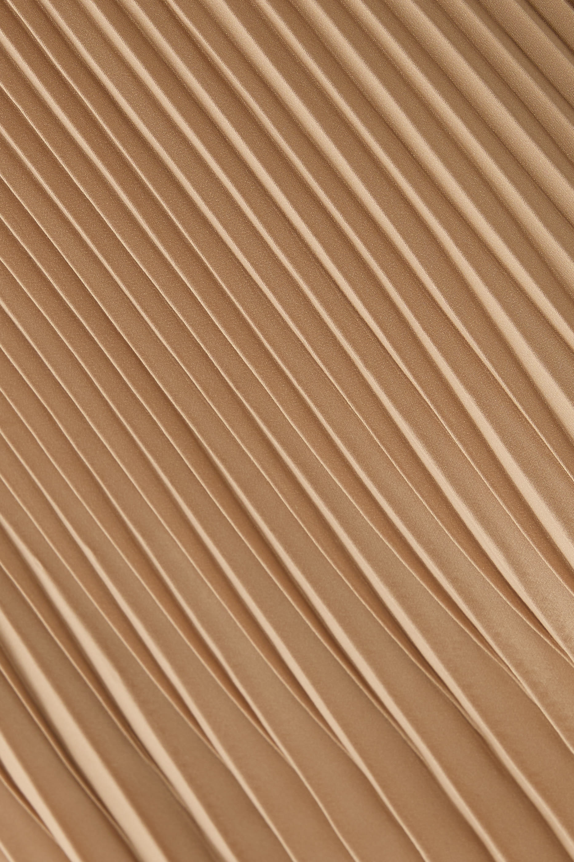 Woven Wool Silk A-Line Skirt